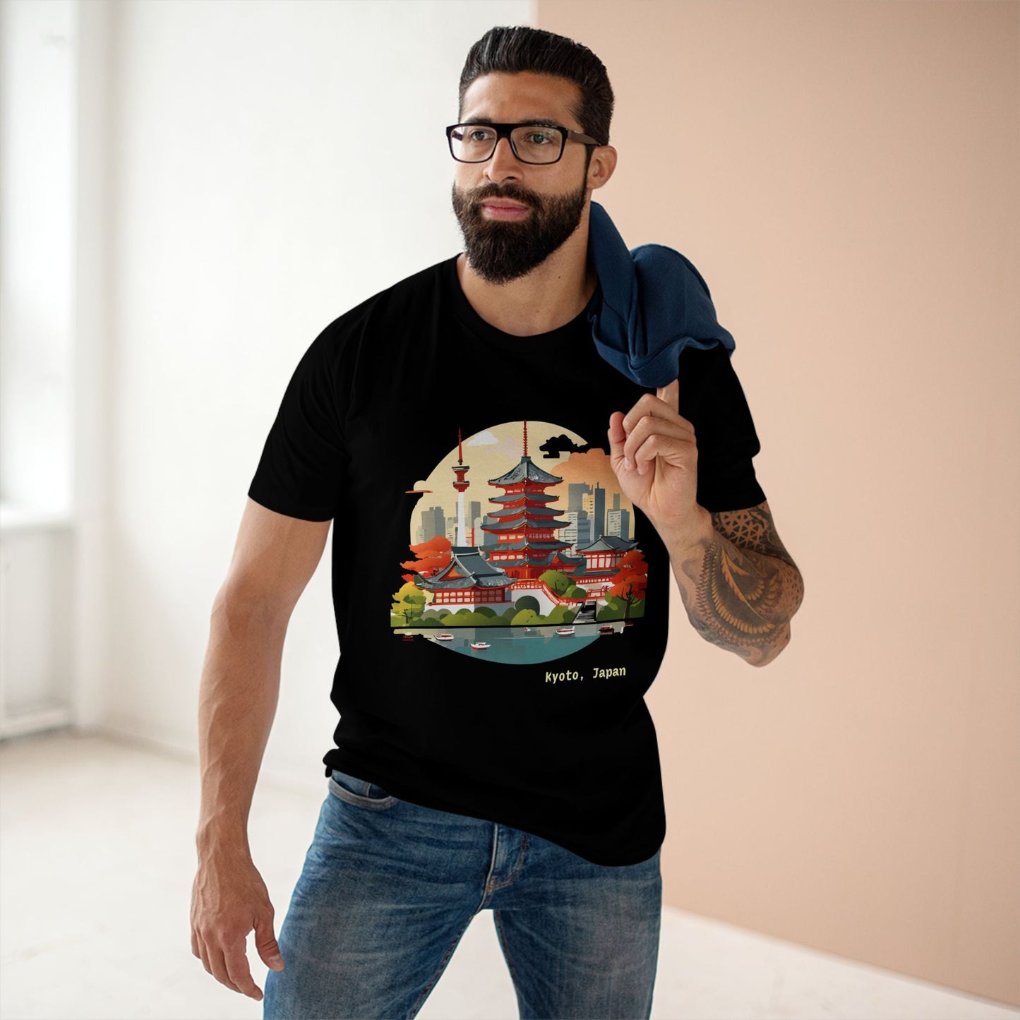 Travel Shirt Japan Tourist Shirt Unisex Premium Cotton Tee With Original Art Design Retro2Nova