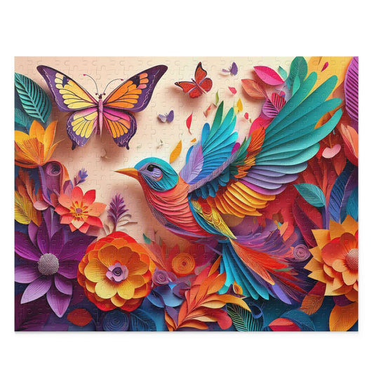 Bird Puzzle 500-Chipboard Pieces in Box | Kids Puzzles Size: 16" x 20",  Ages 9+ and Family pn69