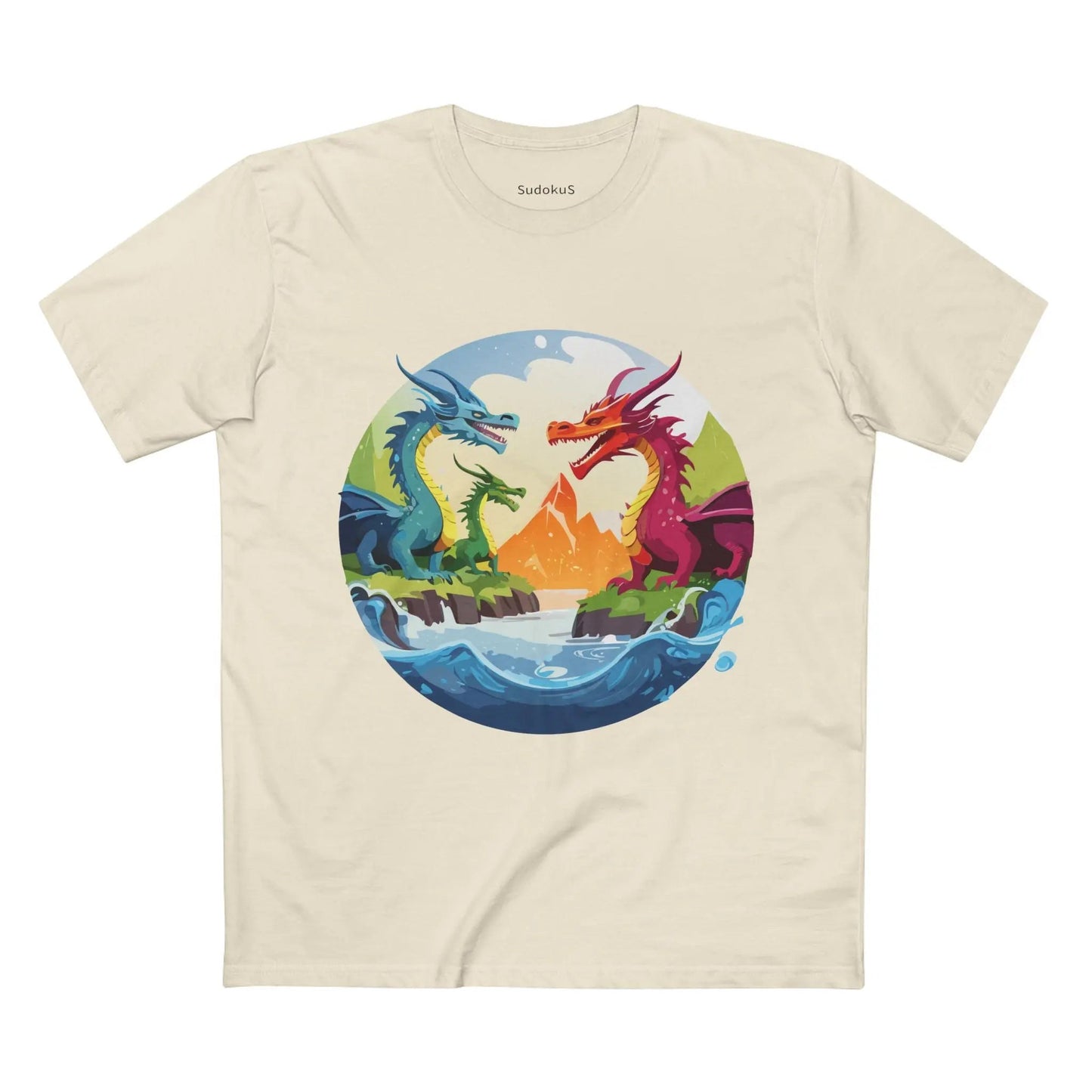 Dragon Graphic Unisex 100 Cotton Staple Tee 22