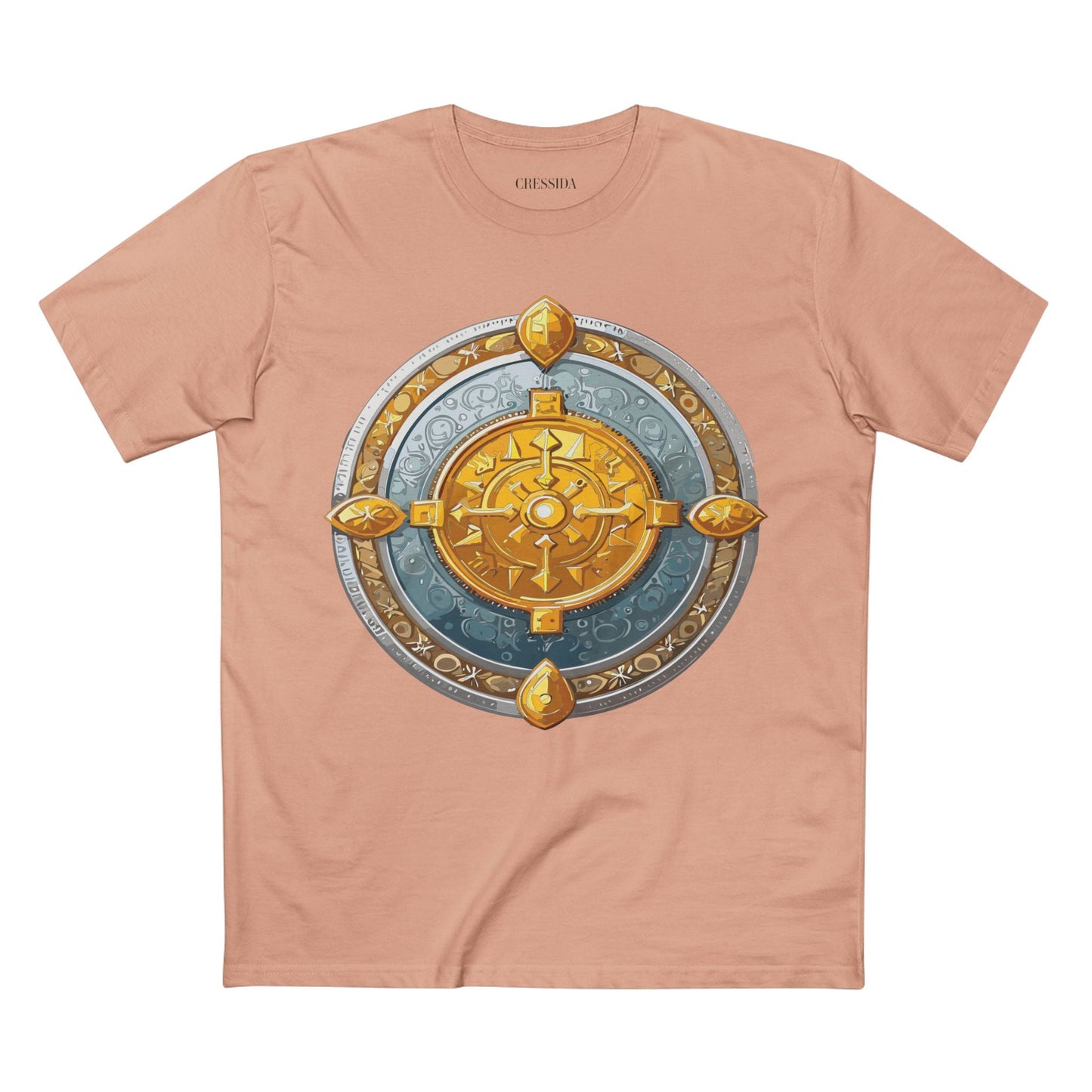 Antique Gold Coin Graphic Design T-Shirt Unisex 100 Cotton With Golden Print Artwork Tee 7