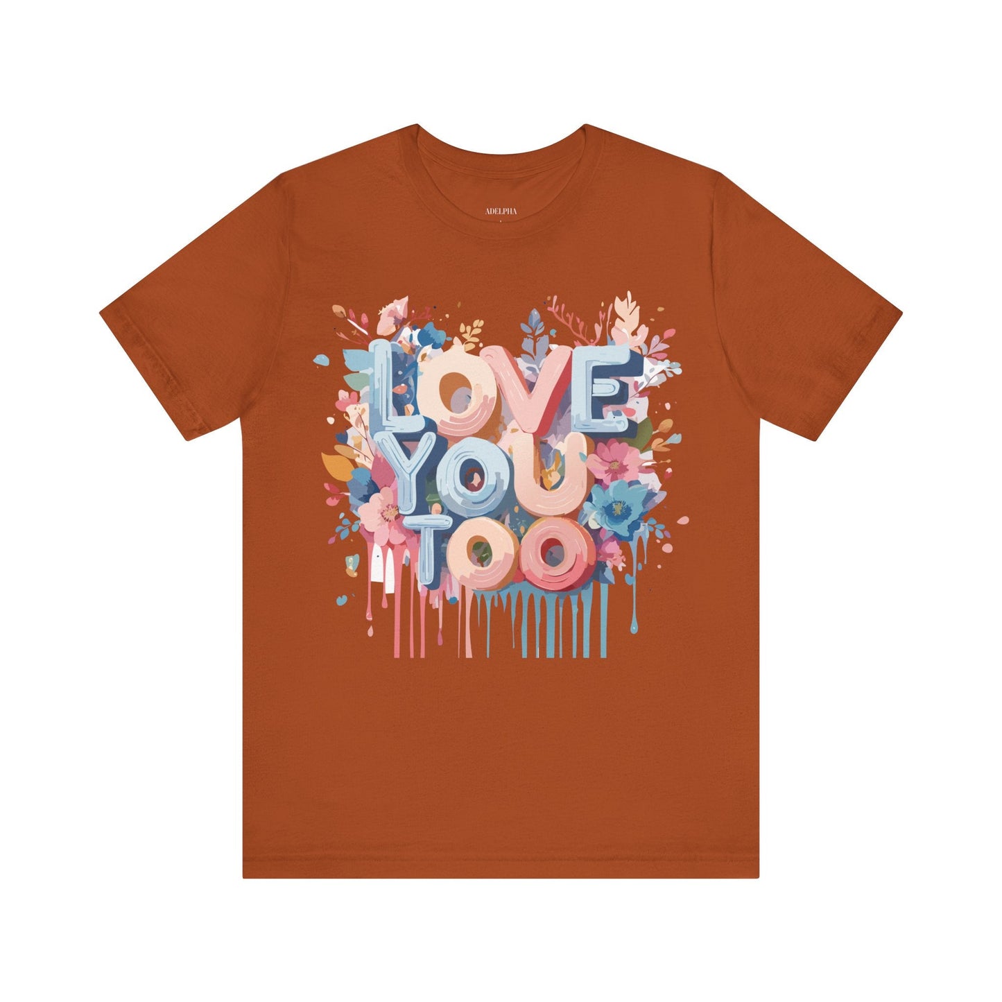 Valentine Graphic Tee Unisex Short Sleeve Art Design By Adelpha Vintage Inspired Tee
