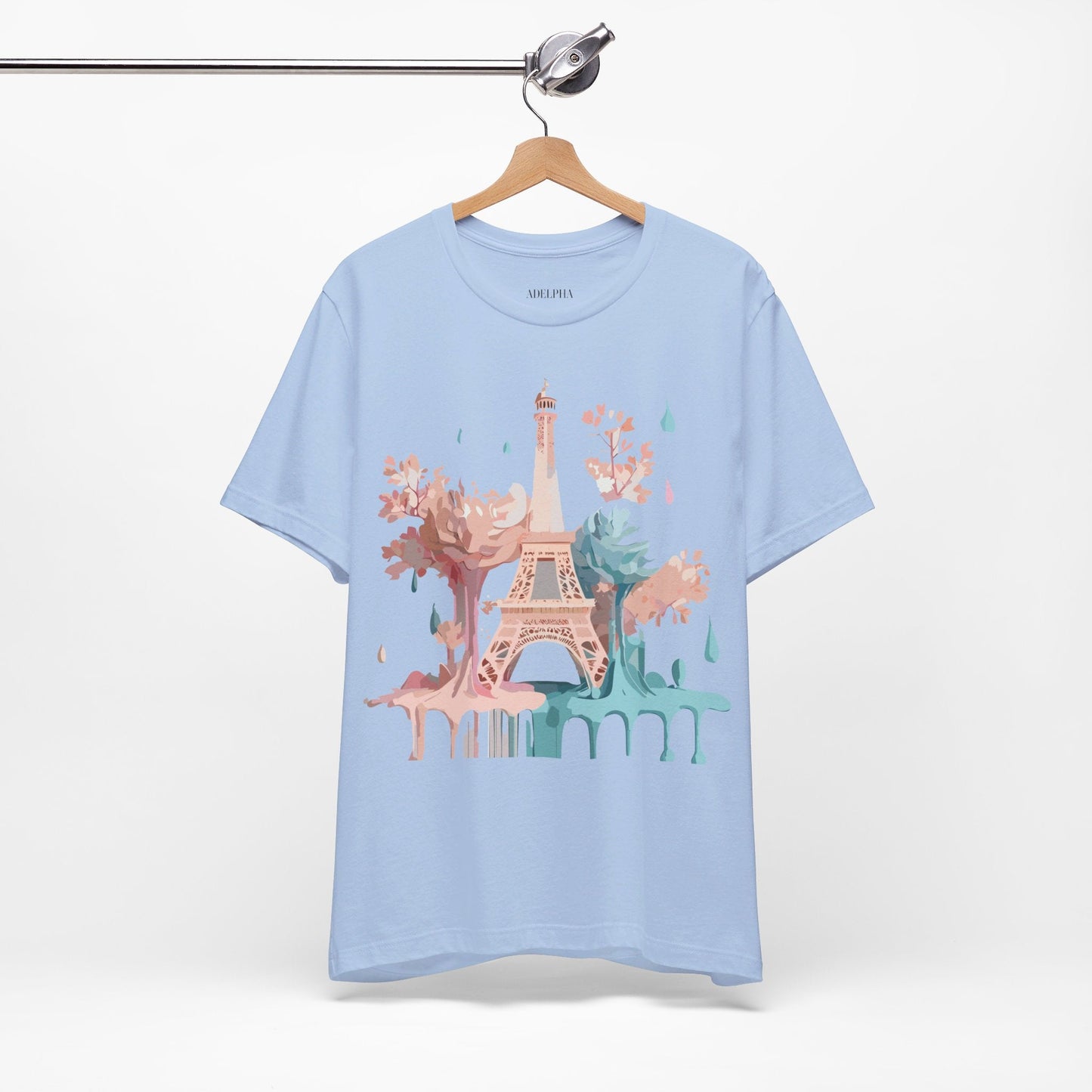 Paris Tourist Shirt Graphic Tee Unisex Vintage Inspired Art Adelpha Premium Quality