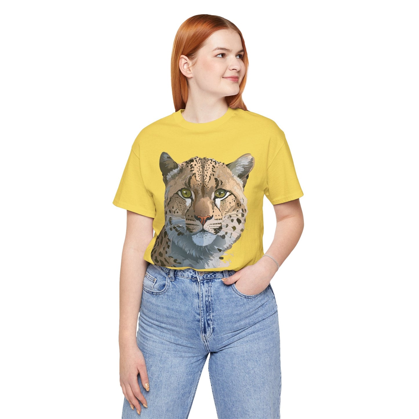 Unisex Animal Shirt With Animals Art Design Tee Short Sleeve Wildlife Print Tee Shirt