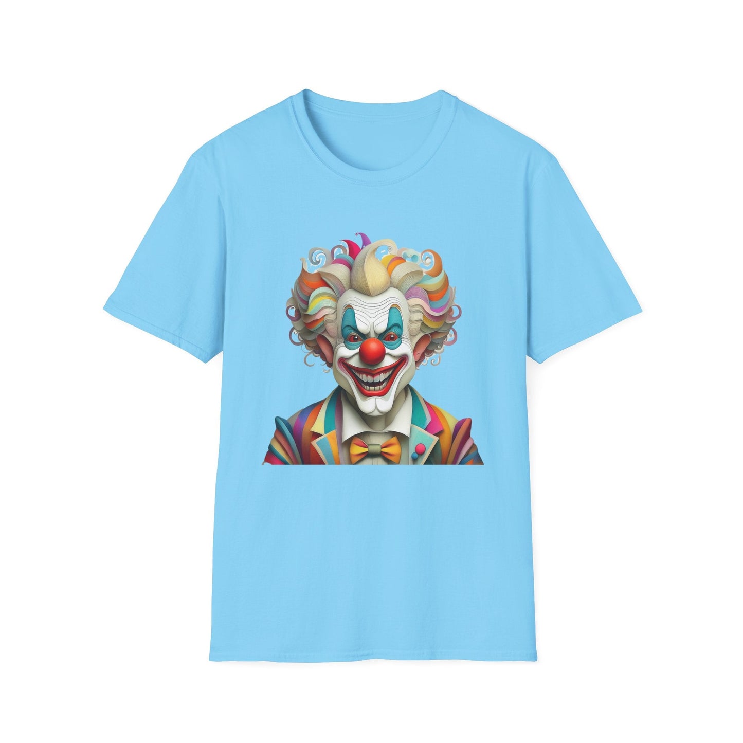 Clown Shirt Unisex T Shirt With Funny Man Circus Motif And Scary Man Design Graphic Print