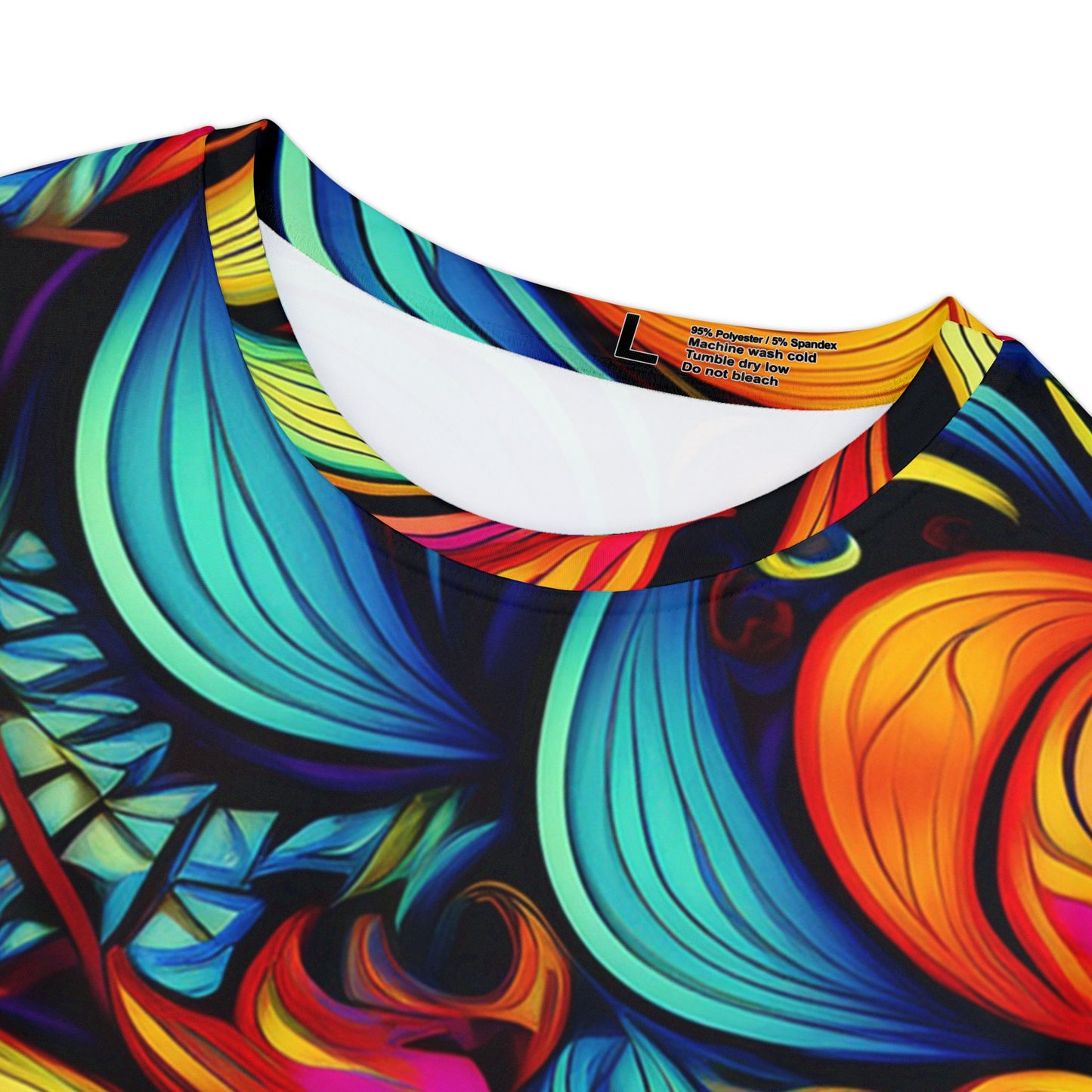 Women Poly Span T-Shirt with Floral Print