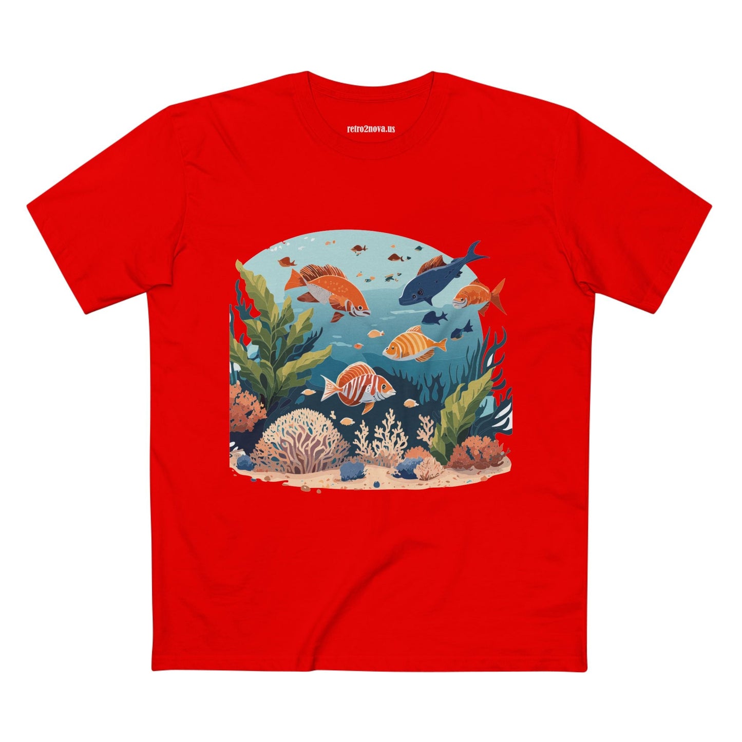 Ocean Pacific OP 4 Unisex Premium Cotton Tee With Original Art Design From Retro2Nova Art Collection
