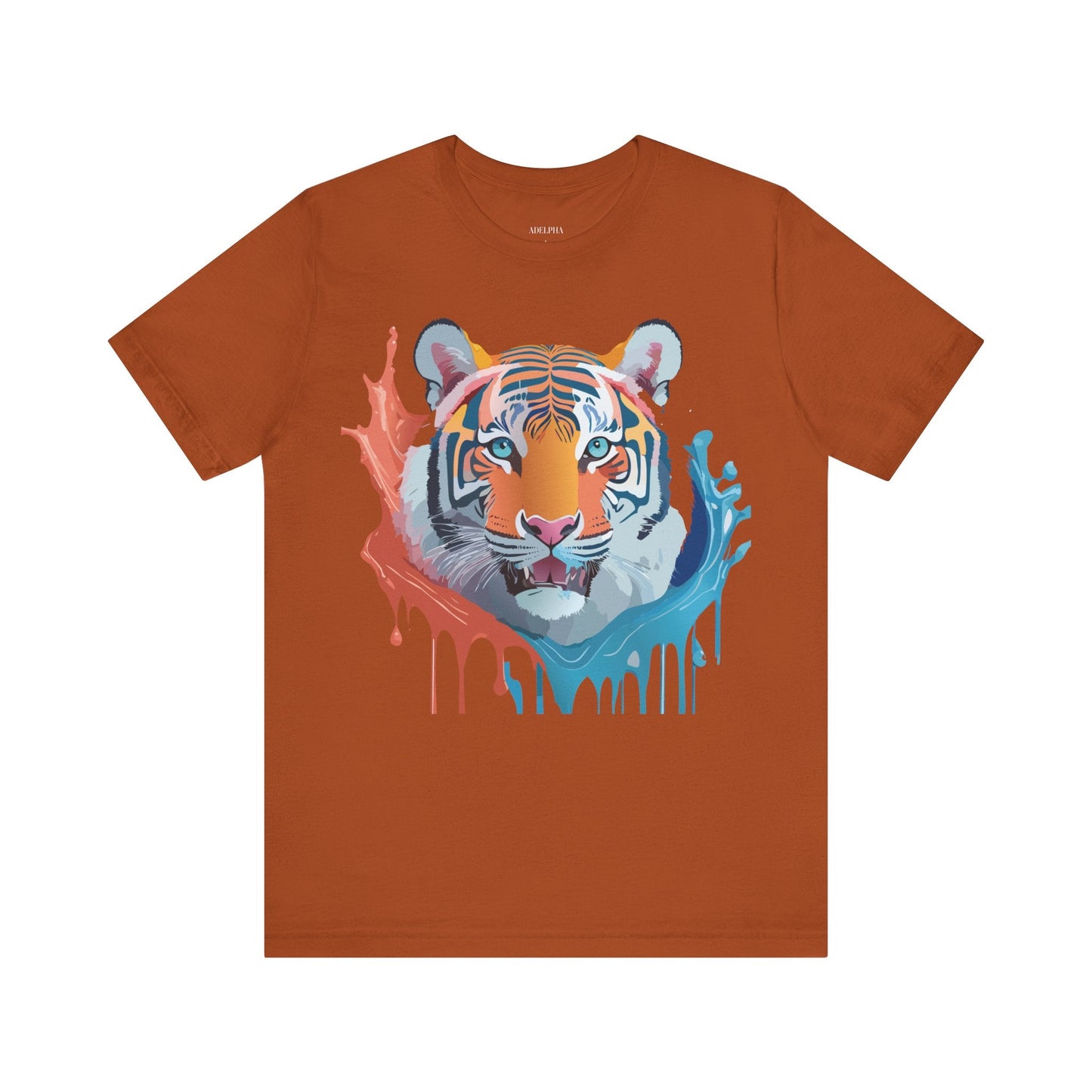 Tiger Graphic Unisex 100 Cotton Vintage Art with Animal Tee 21