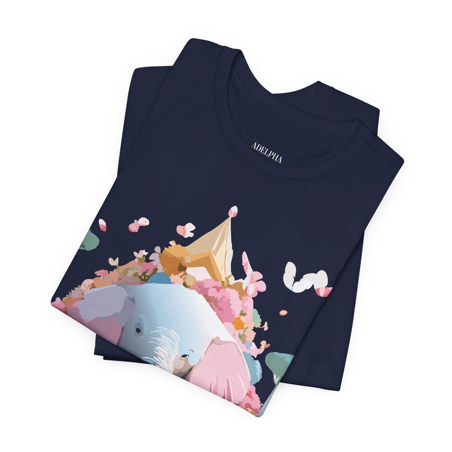 Elephant Graphic Tee Adelpha Unisex Short Sleeve Vintage Inspired Art Design Premium