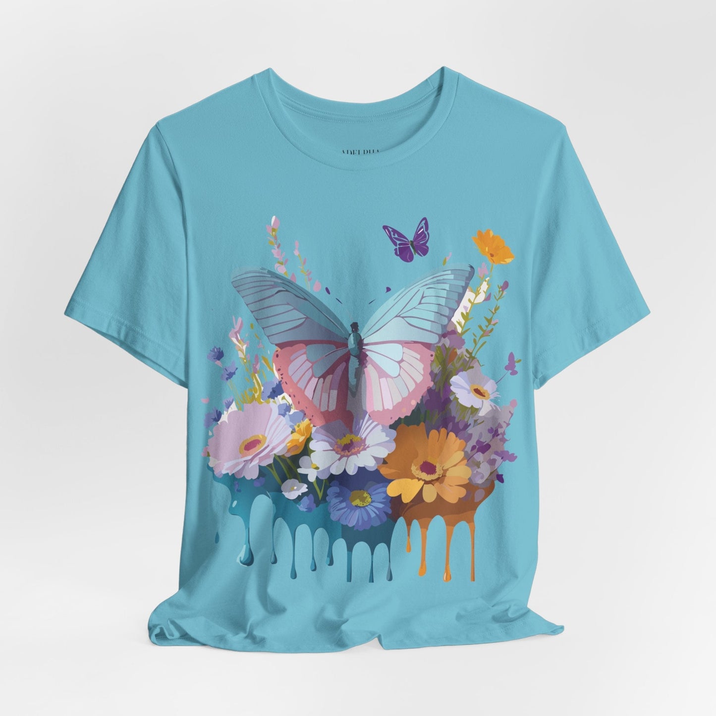 Butterfly Graphic Tee Unisex Short Sleeve Jersey Vintage Artwork Adelpha