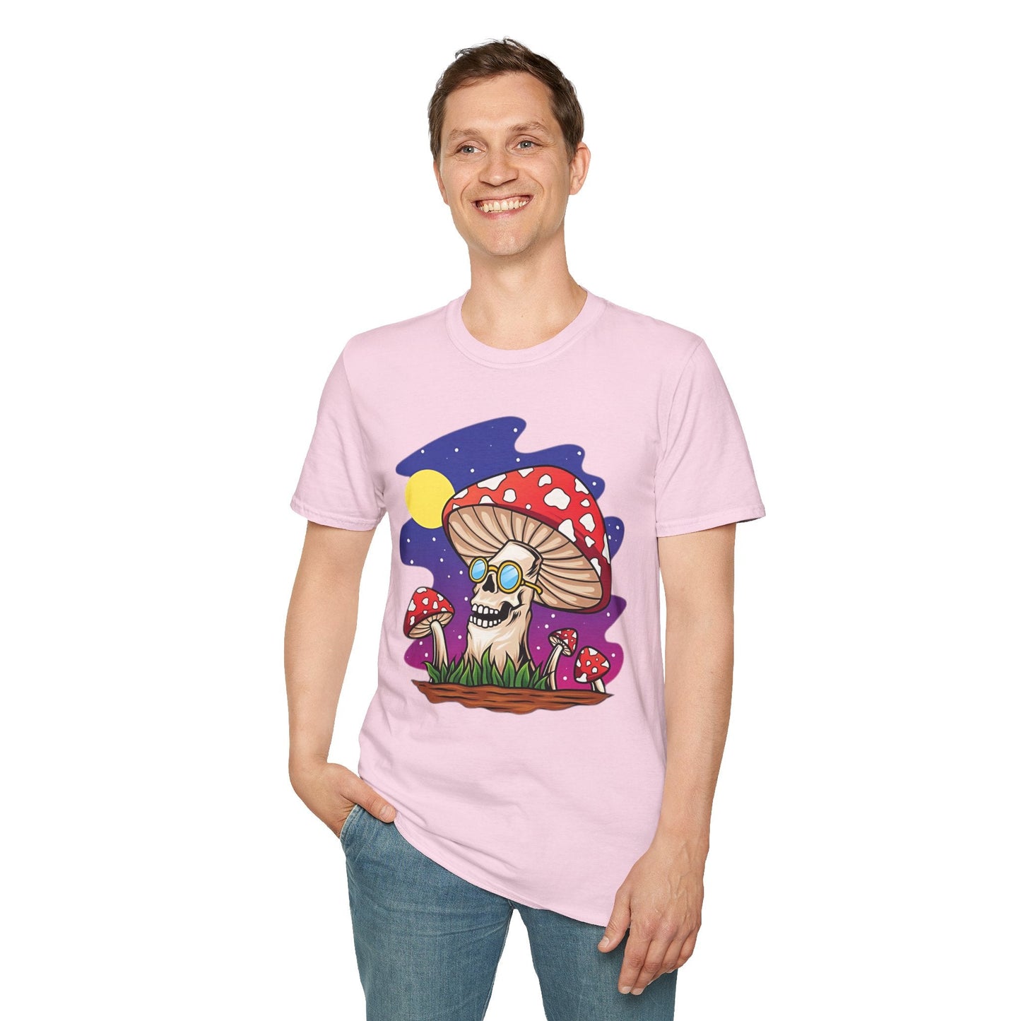 Mashroom Mushroom Tee Shirt Unisex Funny Fungus Design Softstyle 64000 Cotton Tee