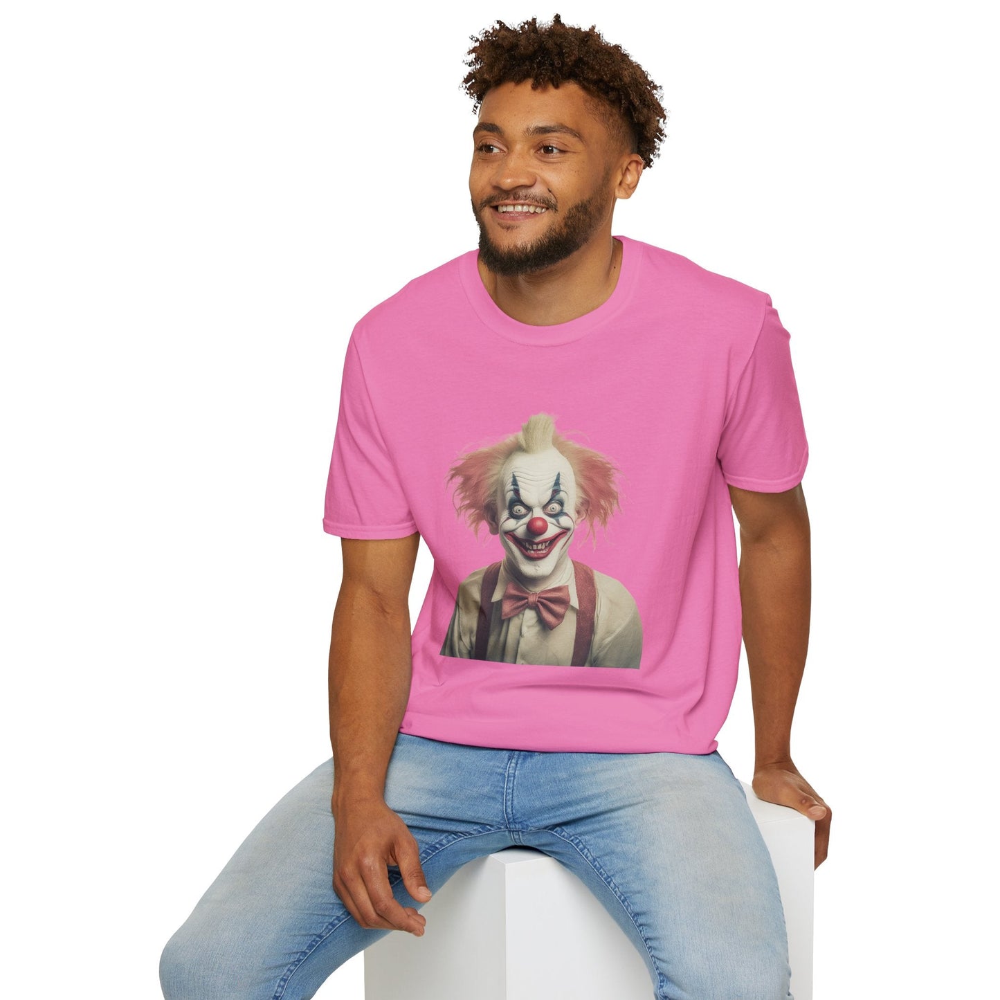 Clown Shirt Circus Tee Gildan Softstyle 64000 One Hundred Percent Ring Spun Cotton Lightweight