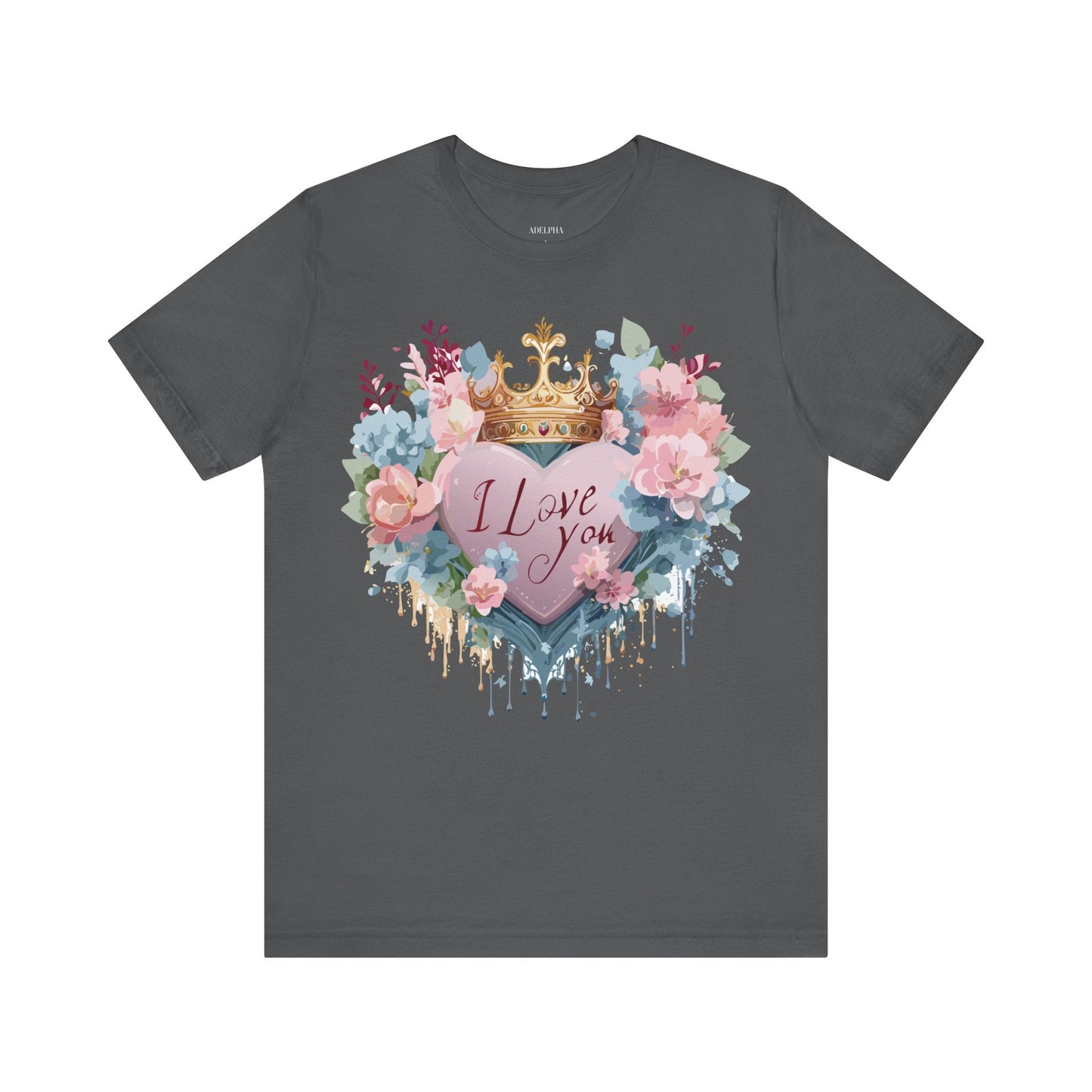 Valentine Graphic Tee Unisex Short Sleeve Jersey Shirt Adelpha Vintage Art Design