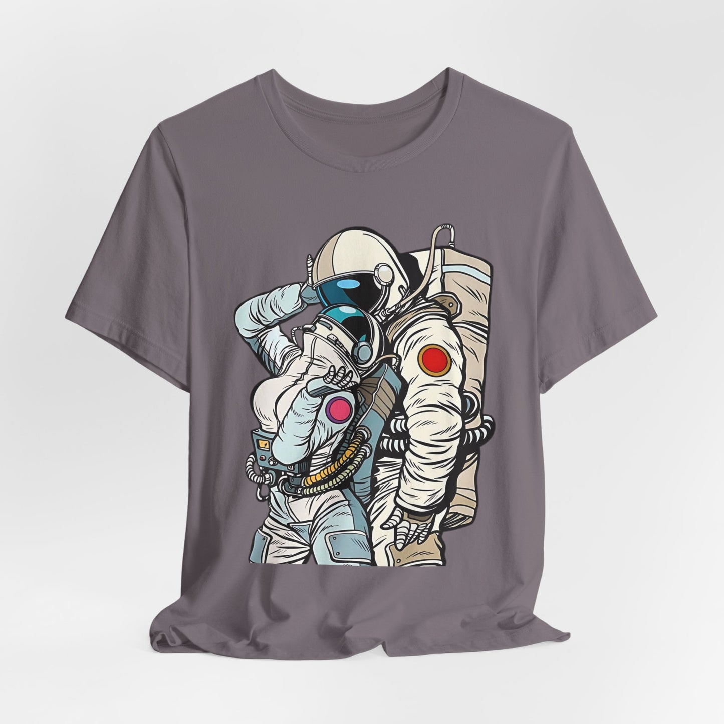 Unisex Astronaut T-shirt, Space Lovers Tee, Cosmic Top, Astronaut Graphic Tee, Cosmos Graphic T-Shirt, Love Shirt Art T-Shirt