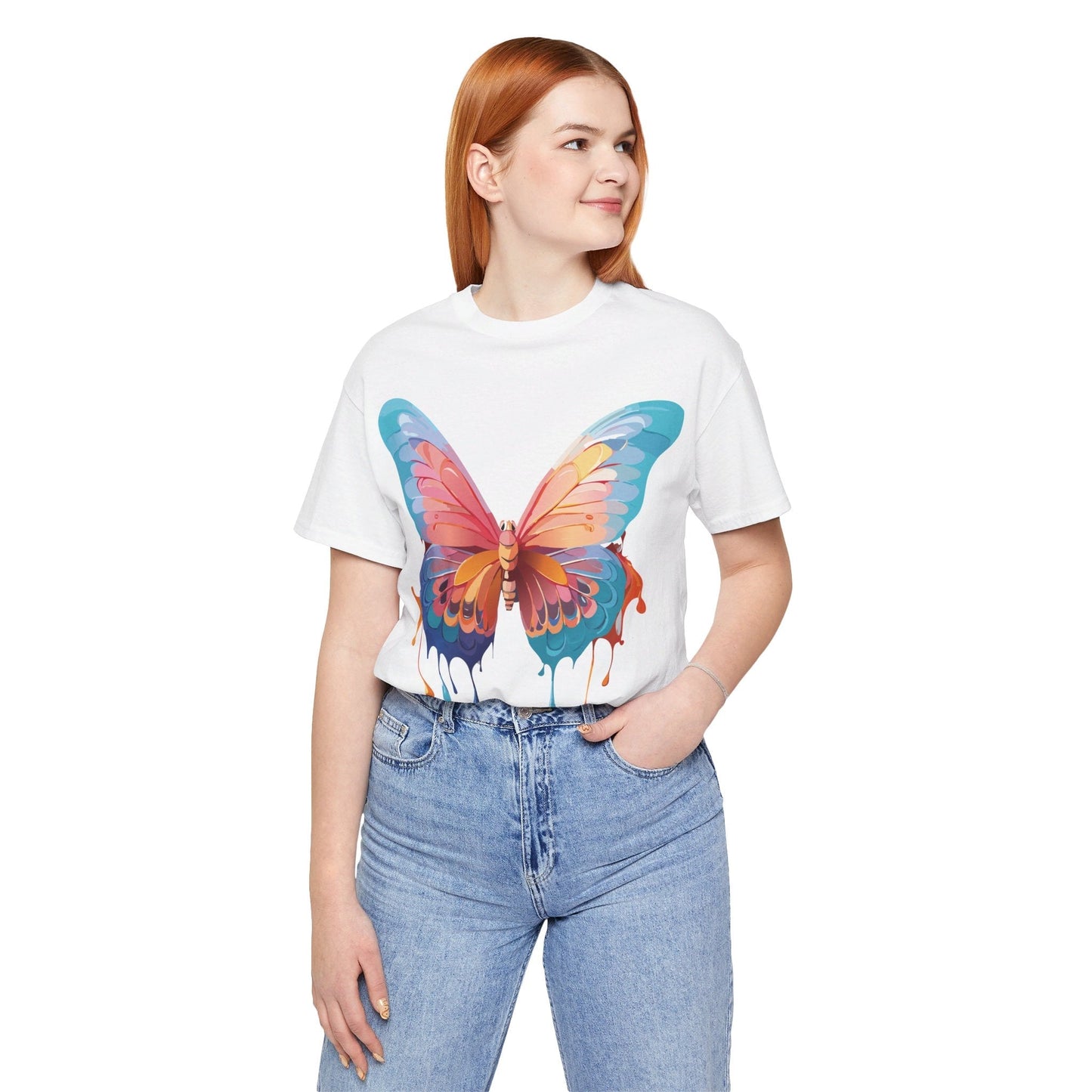 Butterfly Graphic Tee By Adelpha Unisex Short Sleeve Jersey Shirt