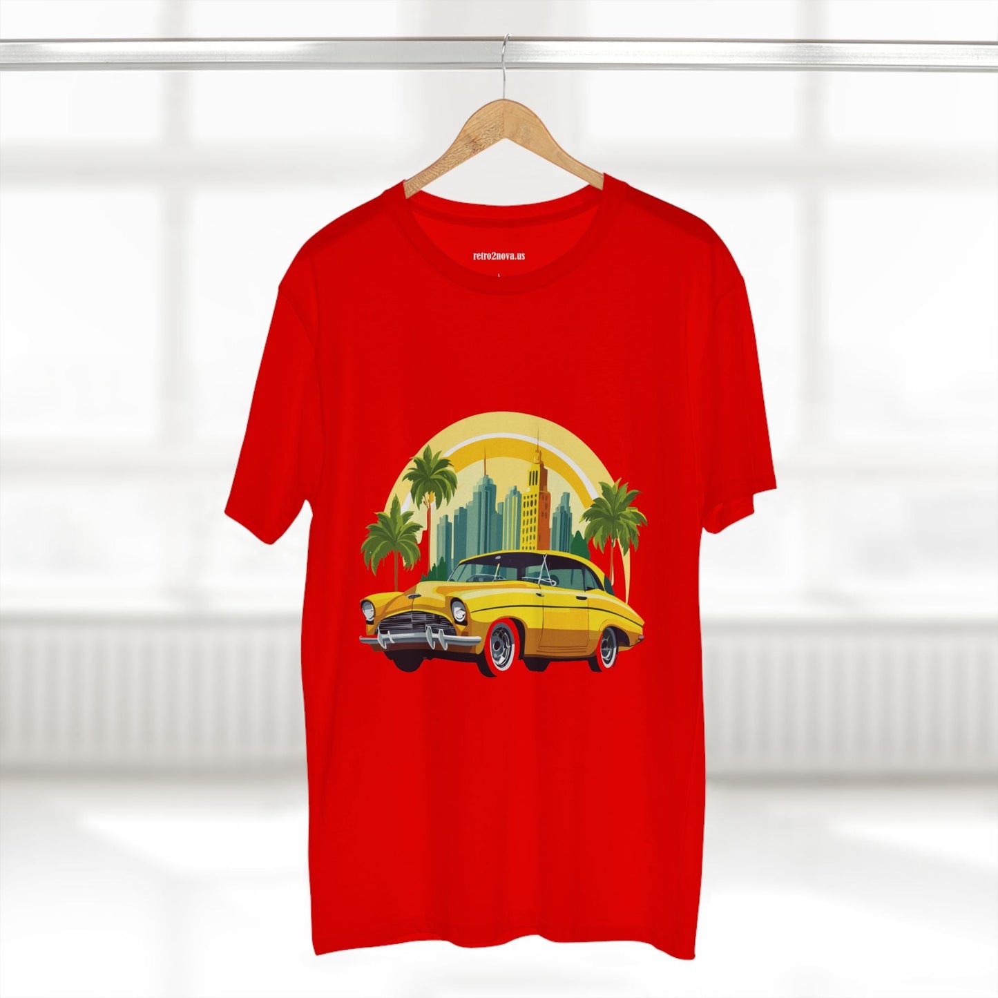 Retro Car Shirt Vintage Car Shirt Unisex Premium Cotton Tee With Original Art Design RC 24