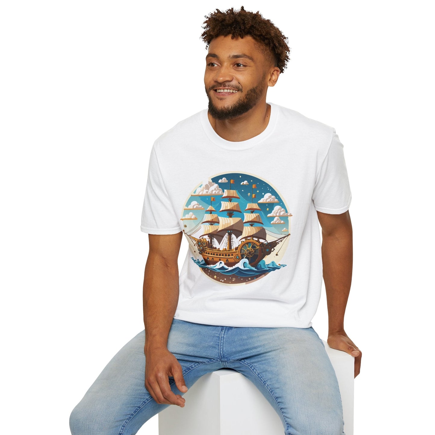 Ship T Shirts Frigate T Shirts Vessel Tee Shirt Unisex Gildan Softstyle 64000 Premium