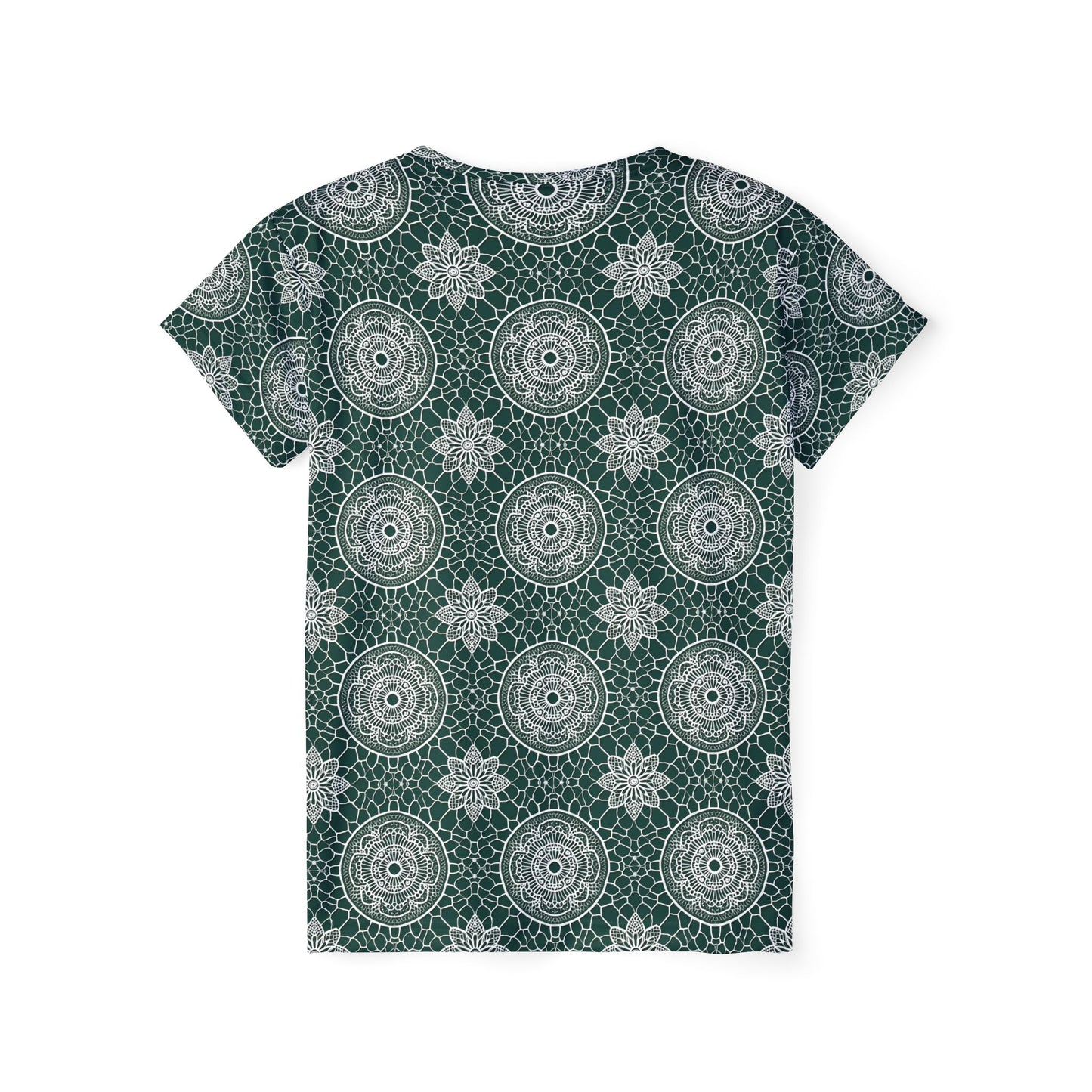 Lace Print Poly Shirt, Poly Shirt with Lace Print, Lace Shirt 41