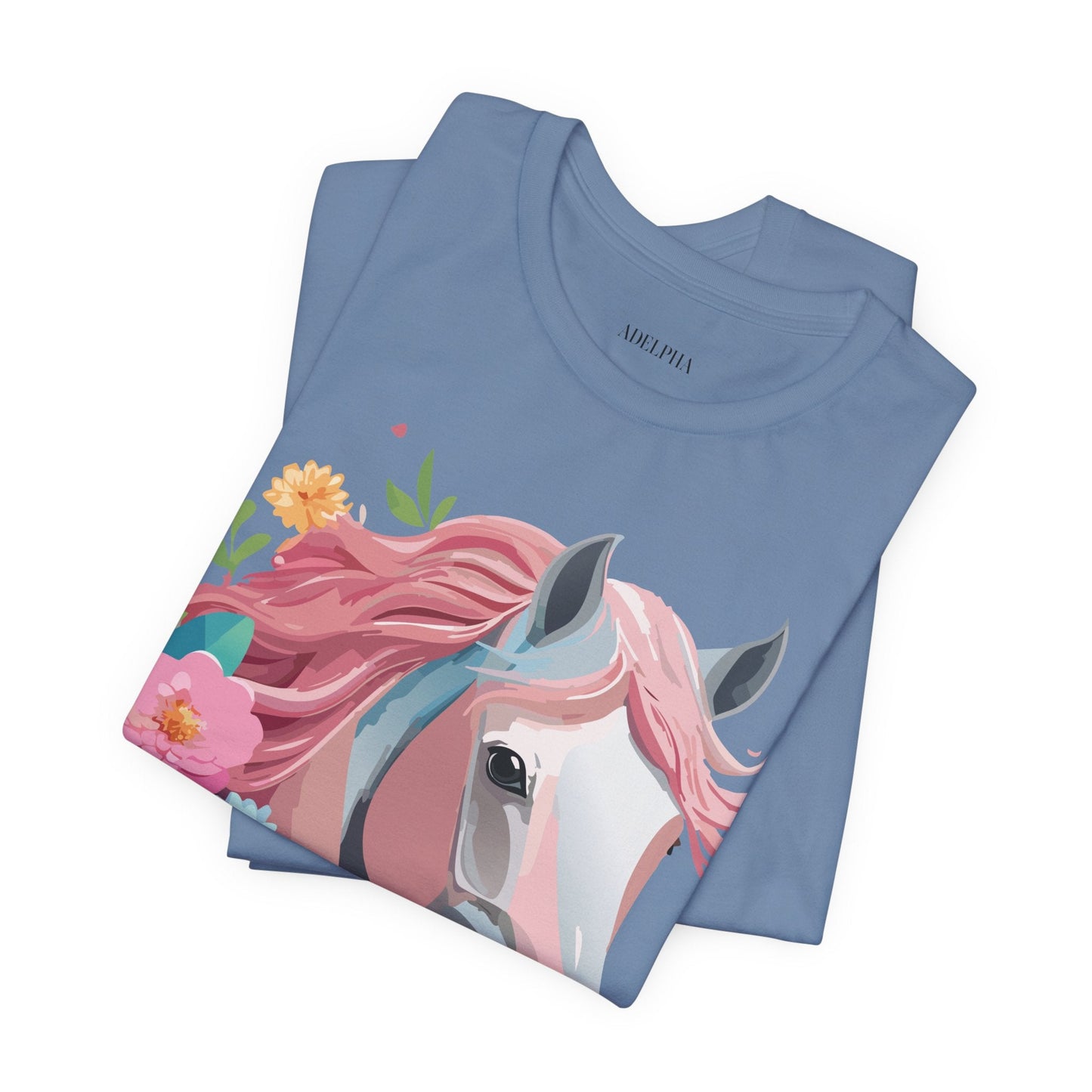 Horse Graphic Unisex 100 Cotton Vintage Animal Art T-Shirt 1