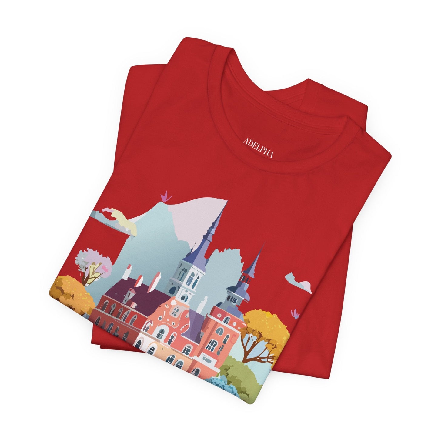 Germany Tourist Shirt Graphic Tee Unisex Vintage Inspired Design Adelpha Short Sleeve