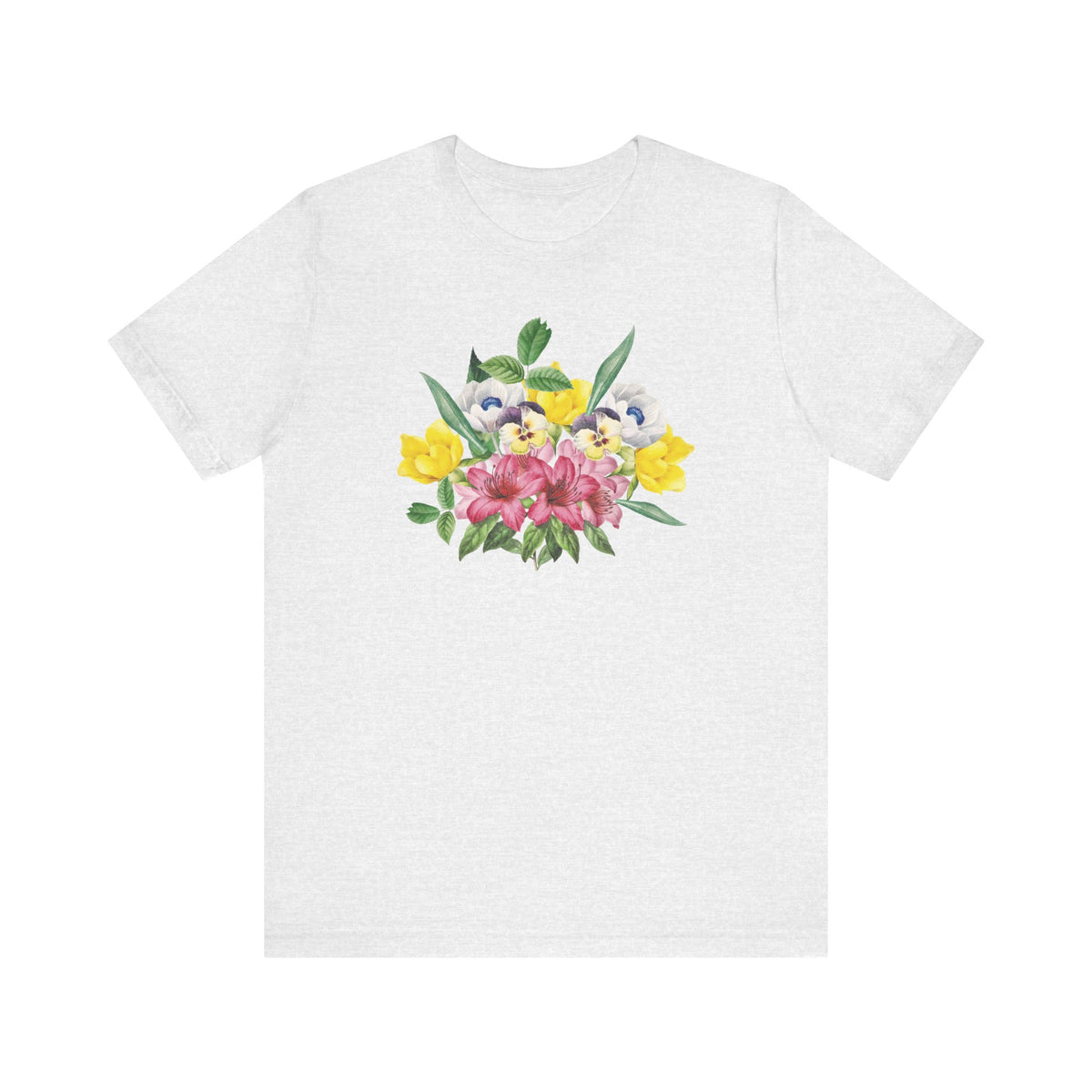 Floral Graphic Tee Shirt - Bella+Canvas Unisex 100 Cotton 49