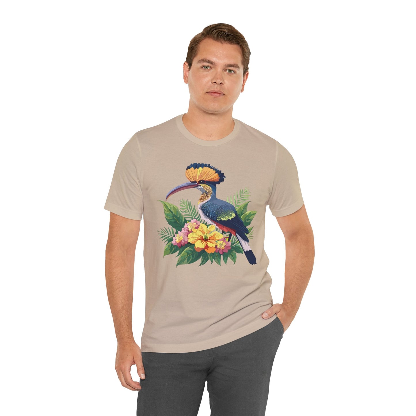 Unisex Animal Tee Shirt With Art Design Wild Animals Short Sleeve Jersey Tee For Everyday
