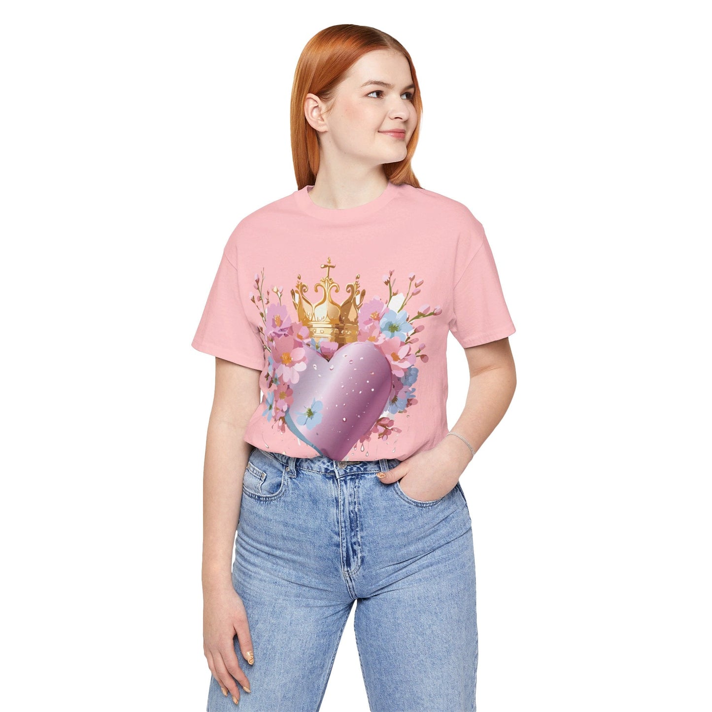Valentine Graphic Tee Unisex Jersey Short Sleeve By Adelpha Vintage Inspired Artwork