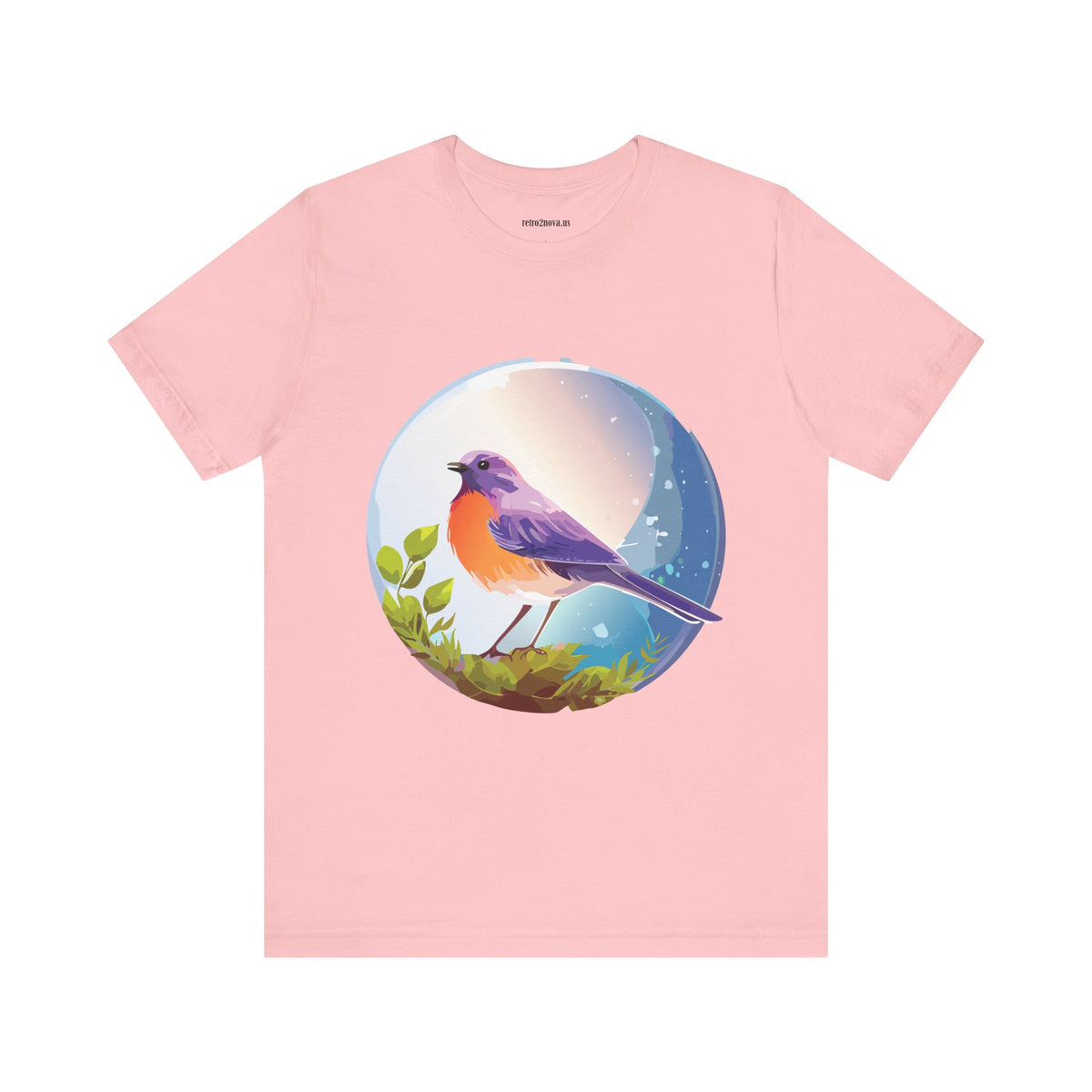 Bird Graphic Unisex Cotton Bella+Canvas Tee with Animal Design ab3
