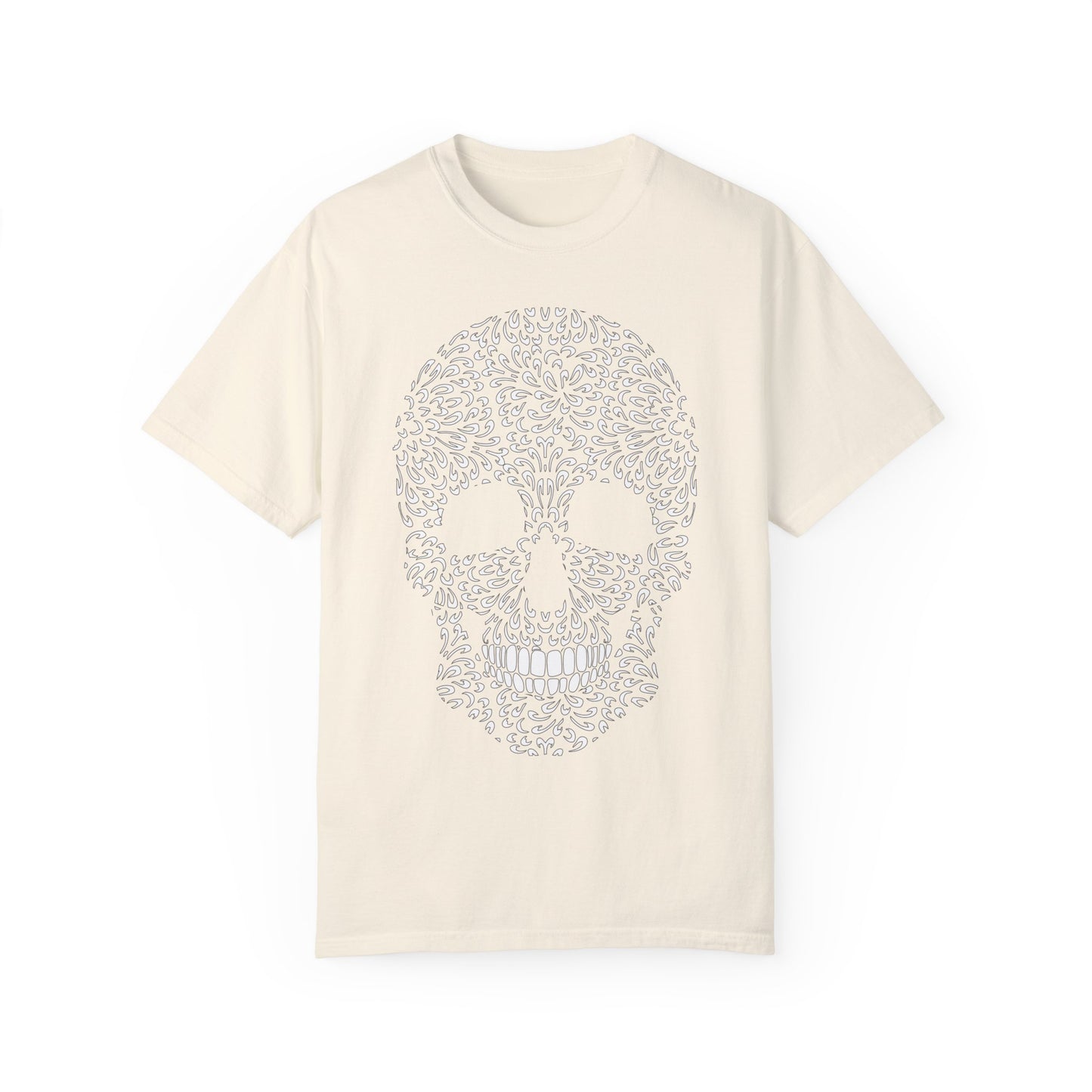 Unisex Cotton Tee Shirt with Skull