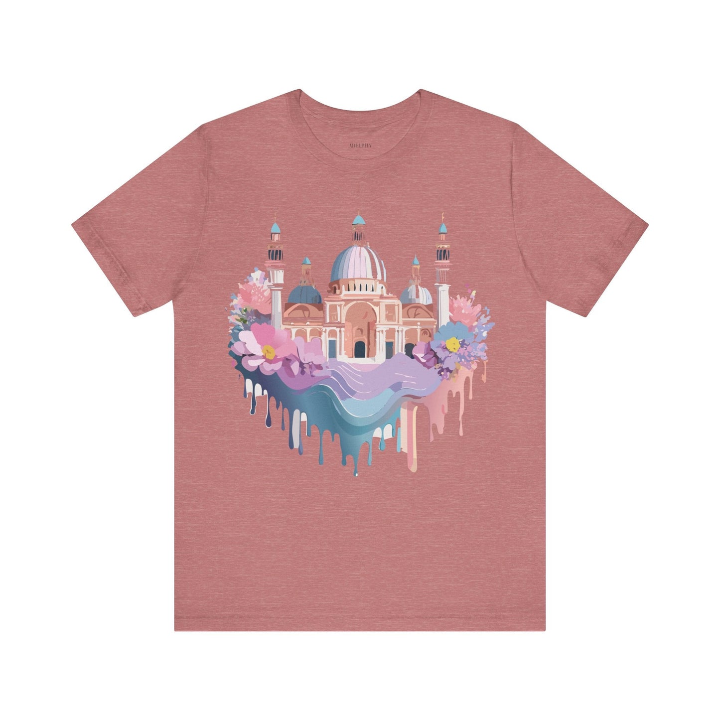 Venice Tourist Graphic Tee Unisex Jersey Short Sleeve Art Shirt By Adelpha Vintage Style