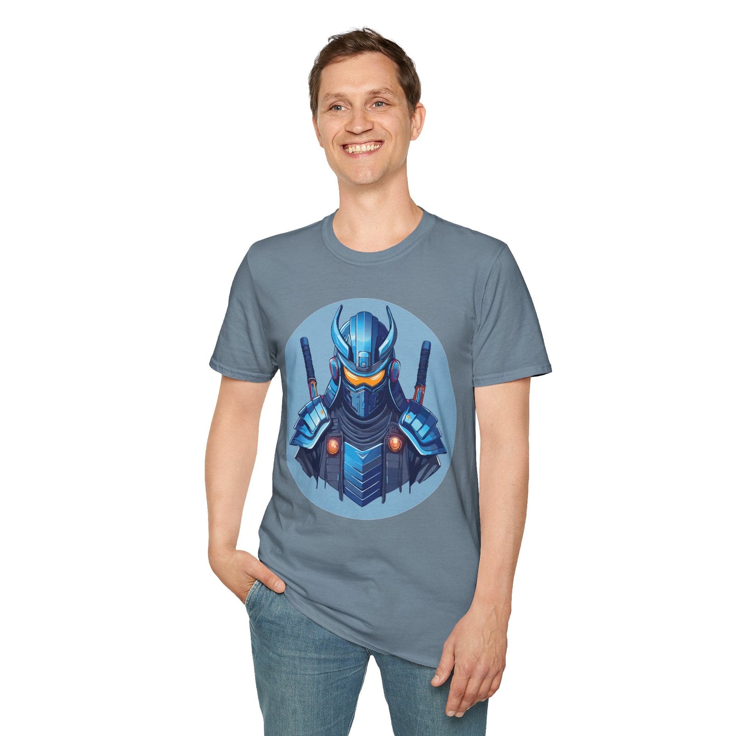 Samurai Shirt Unisex Softstyle T Shirt 100 Percent Ring Spun Cotton Gildan 64000