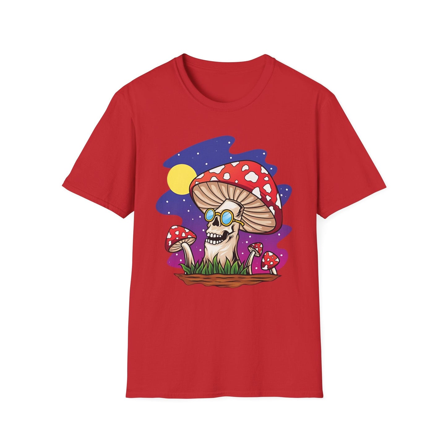 Mashroom Mushroom Tee Shirt Unisex Funny Fungus Design Softstyle 64000 Cotton Tee