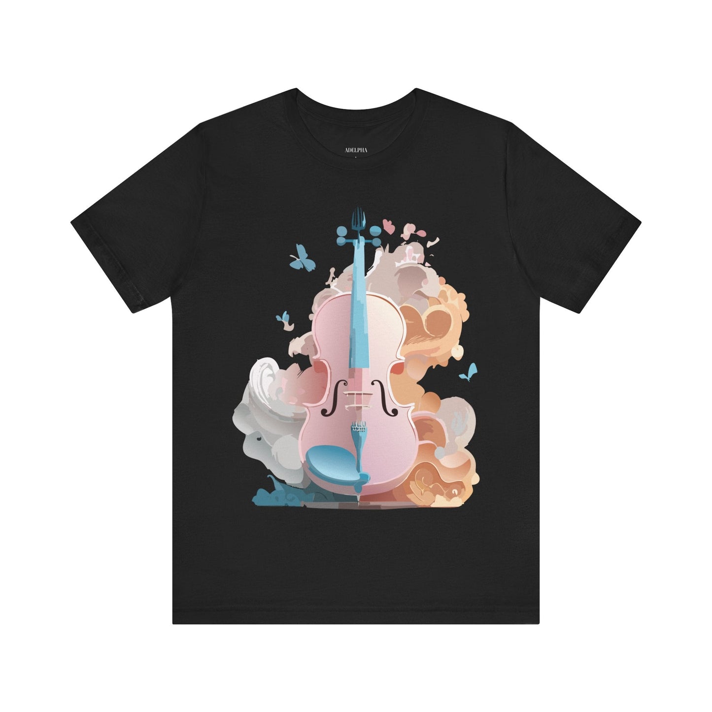 Music Graphic Unisex 100 Cotton Vintage Art with Musical Elements Tee 11