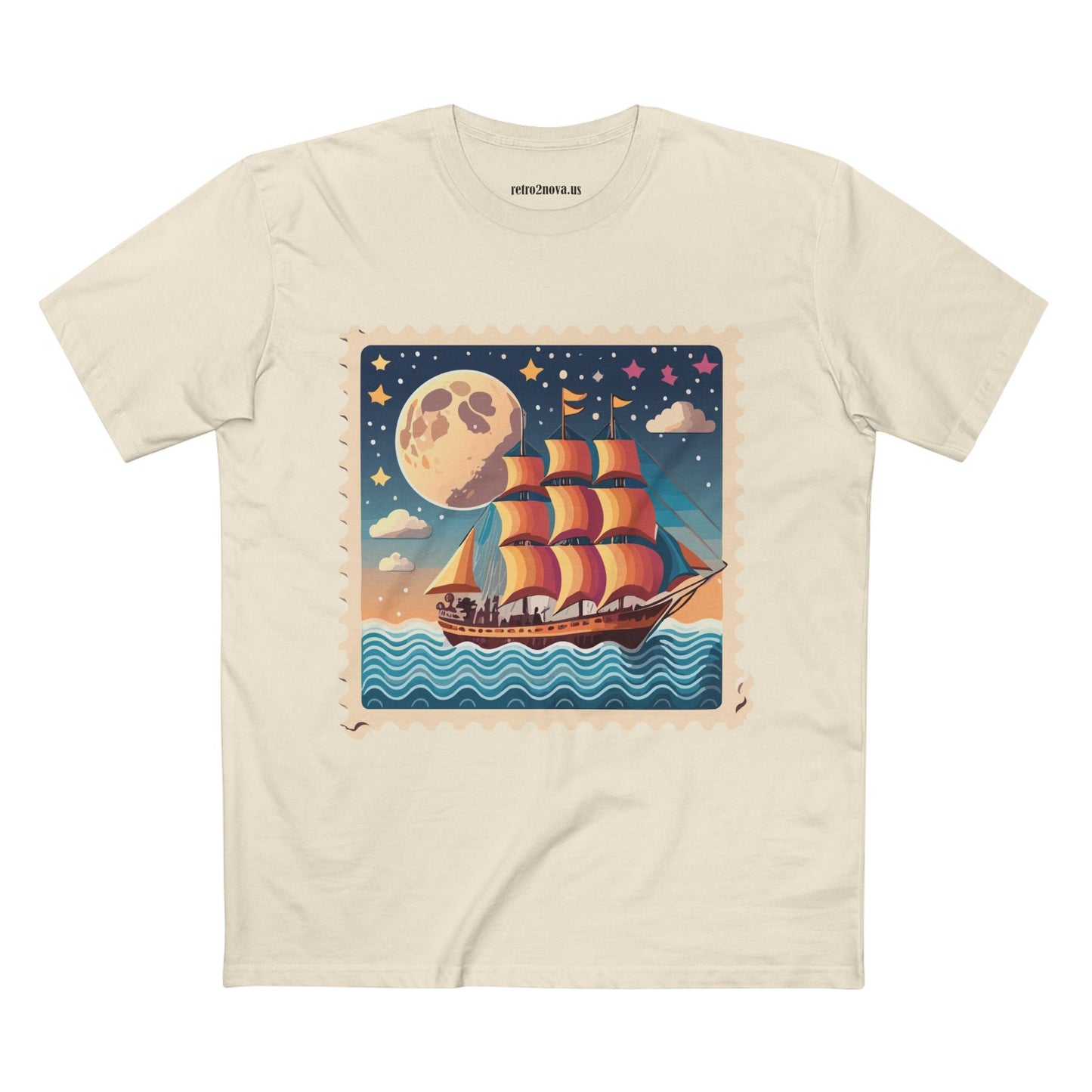 Stamp Shirt Postage Stamp Shirt PS 42 Unisex Premium Cotton Tee With Original Art Design Retro2Nova