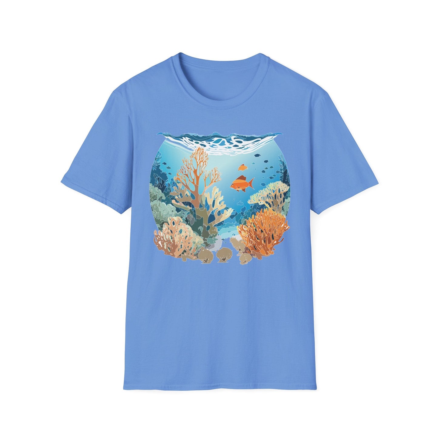 Ocean Tee Shirt Unisex Gildan Softstyle Cotton Tee Shirt 64000 Lightweight Breathable Comfort