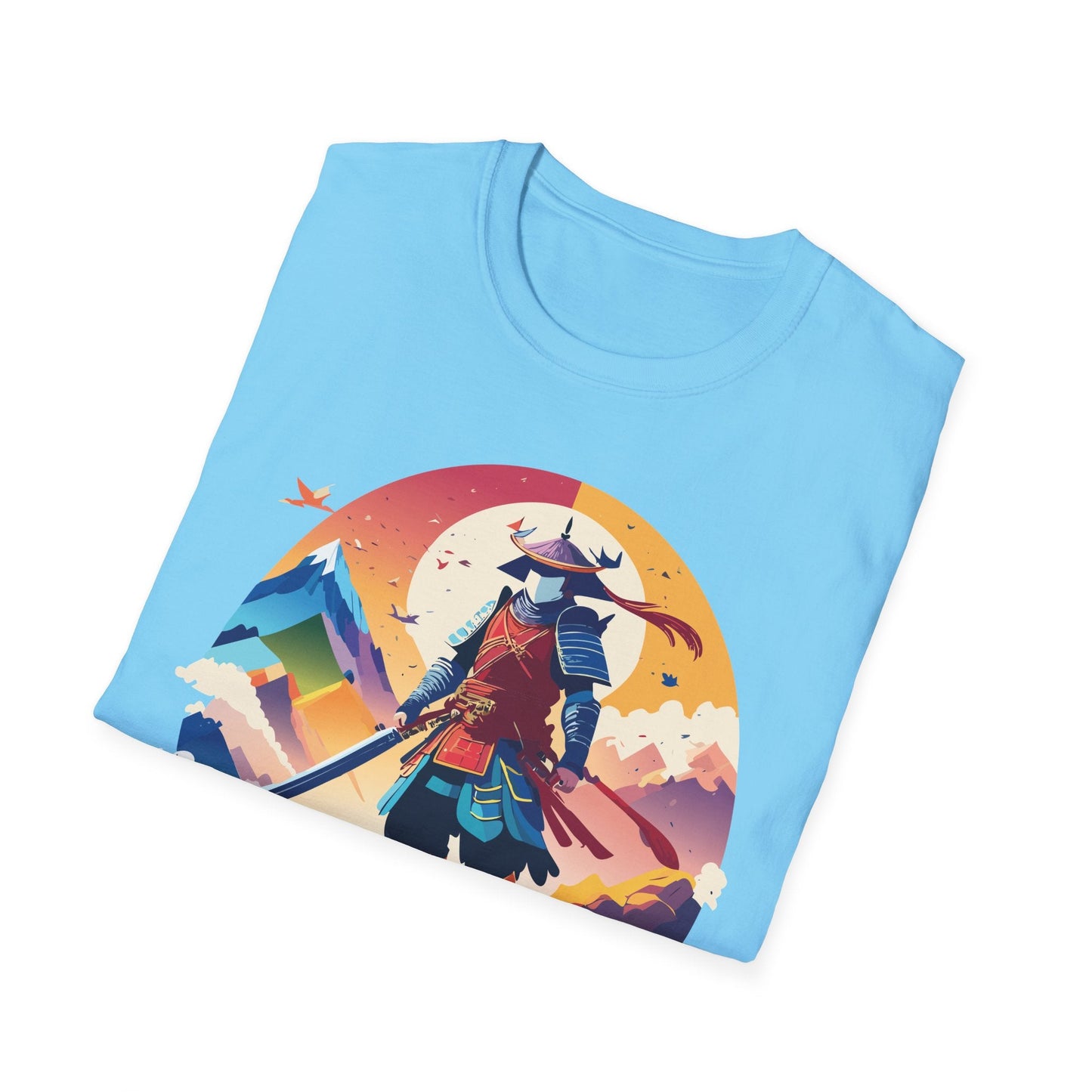Samurai T Shirt Unisex Softstyle Gildan 64000 100 Percent Ring Spun Cotton Tee For Everyday Wear