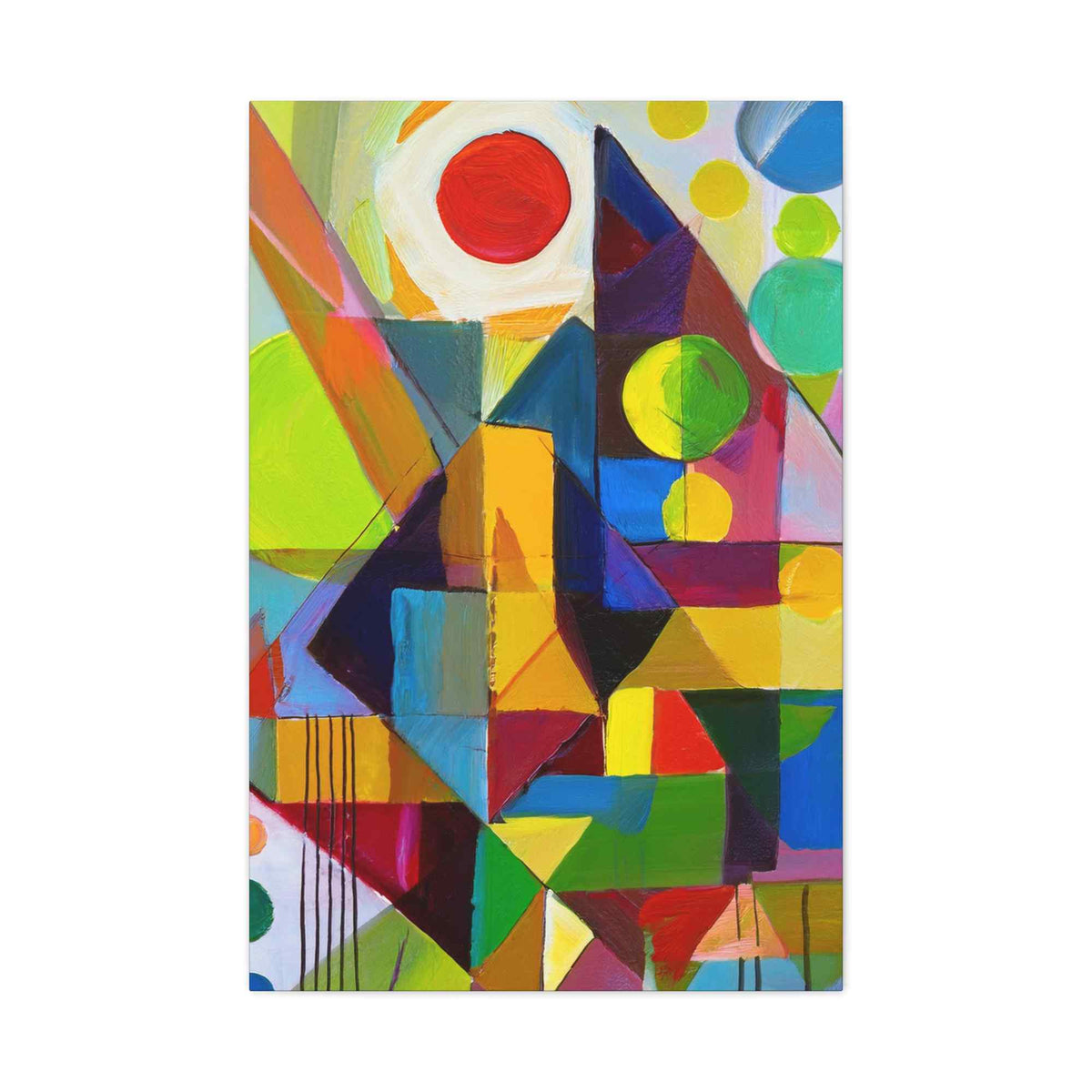Abstract Painting Print Canvas 20x24,20x30,24x30, 24x32,24x36,30x40, 32x48,36x48,40x60 Pine-Wood Inner Frame ABS-6