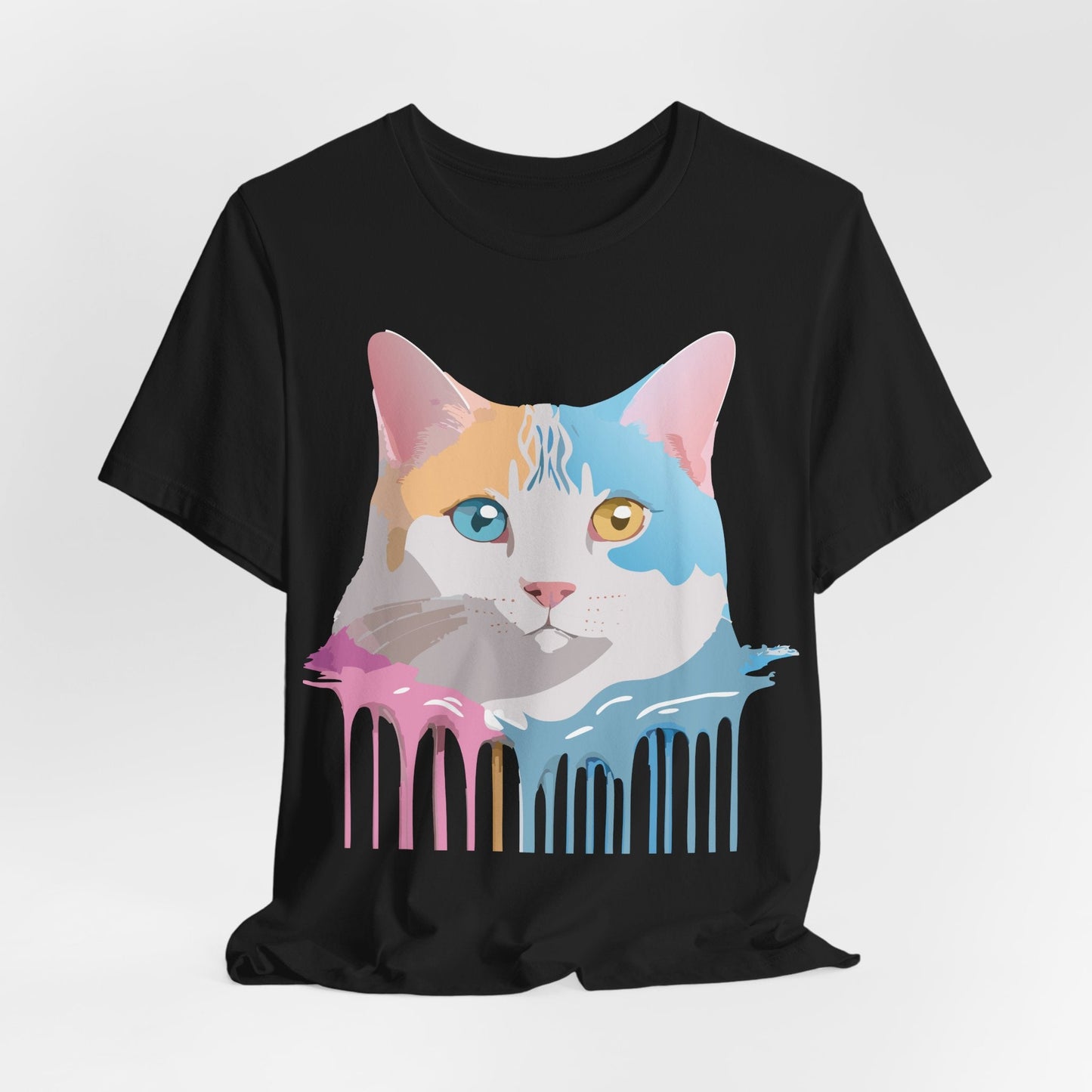 Unisex Cat Shirt Graphic Tee With Vintage Adelpha Art Design