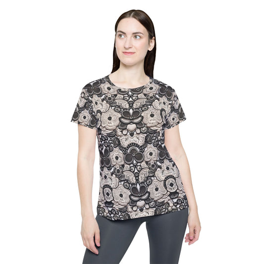 Lace Print Poly Shirt, Poly Shirt with Lace Print, Lace Shirt 4