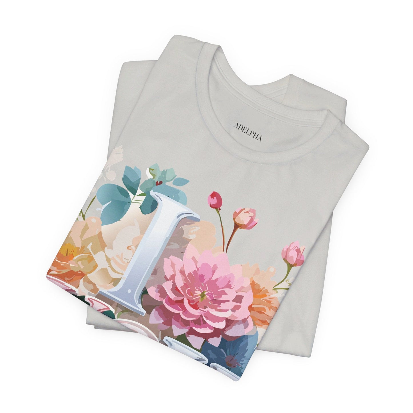 Valentine Day Graphic Unisex 100 Cotton Vintage Artwork with Love and Flower Design Tee 8