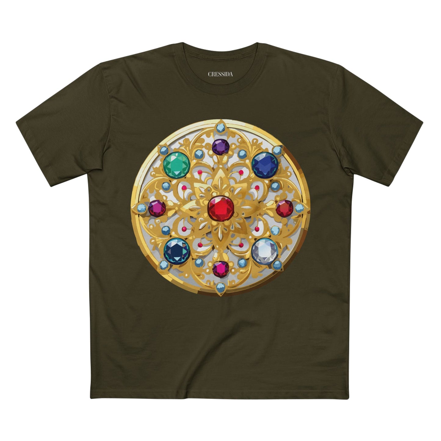 Medallion Graphic T-Shirt Unisex 100 Cotton With Gold Art Design Medal Tee 6