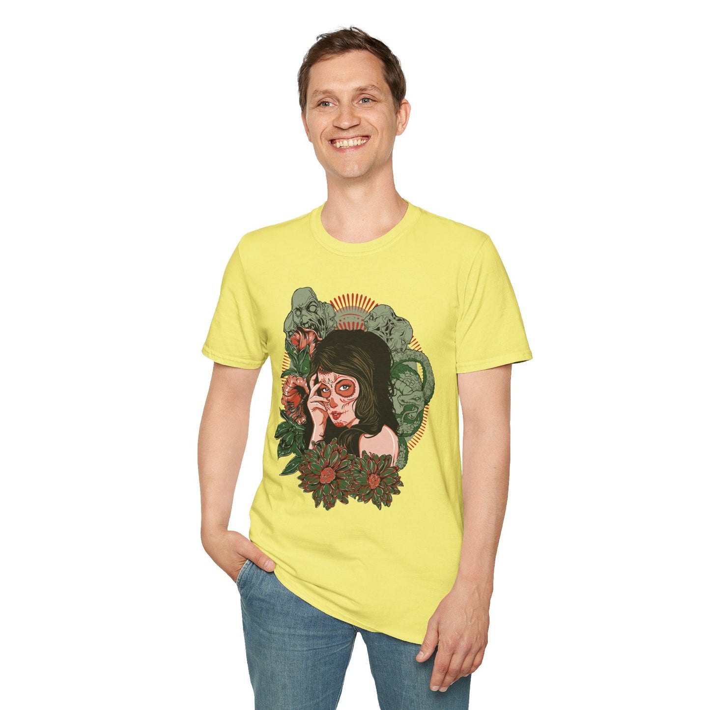 Art Design Graphic Tee Shirt Unisex Softstyle Cotton Art Shirt for Graphic Lovers