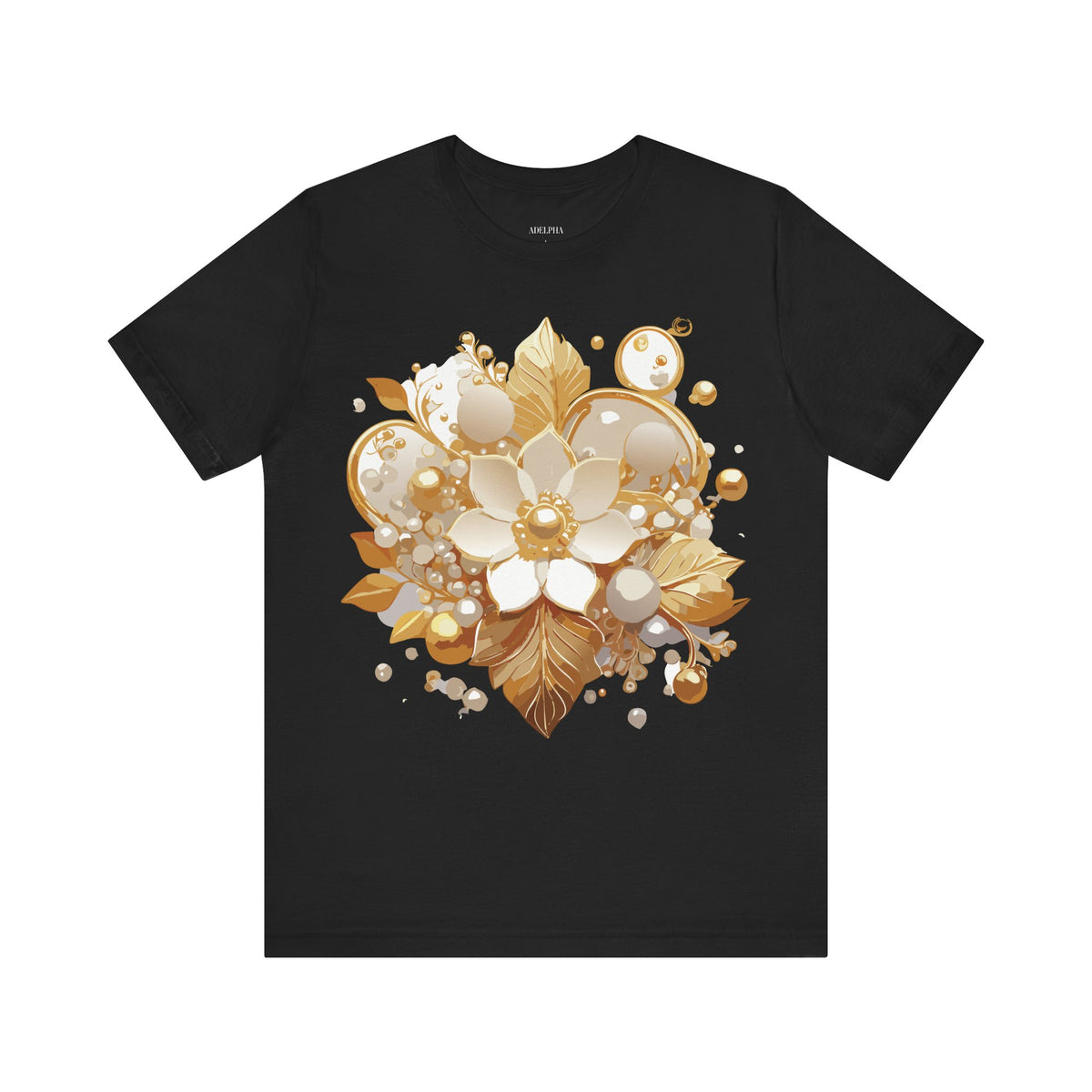 Jewelry Graphic Unisex Cotton Bella+Canvas Tee with Art Design n134
