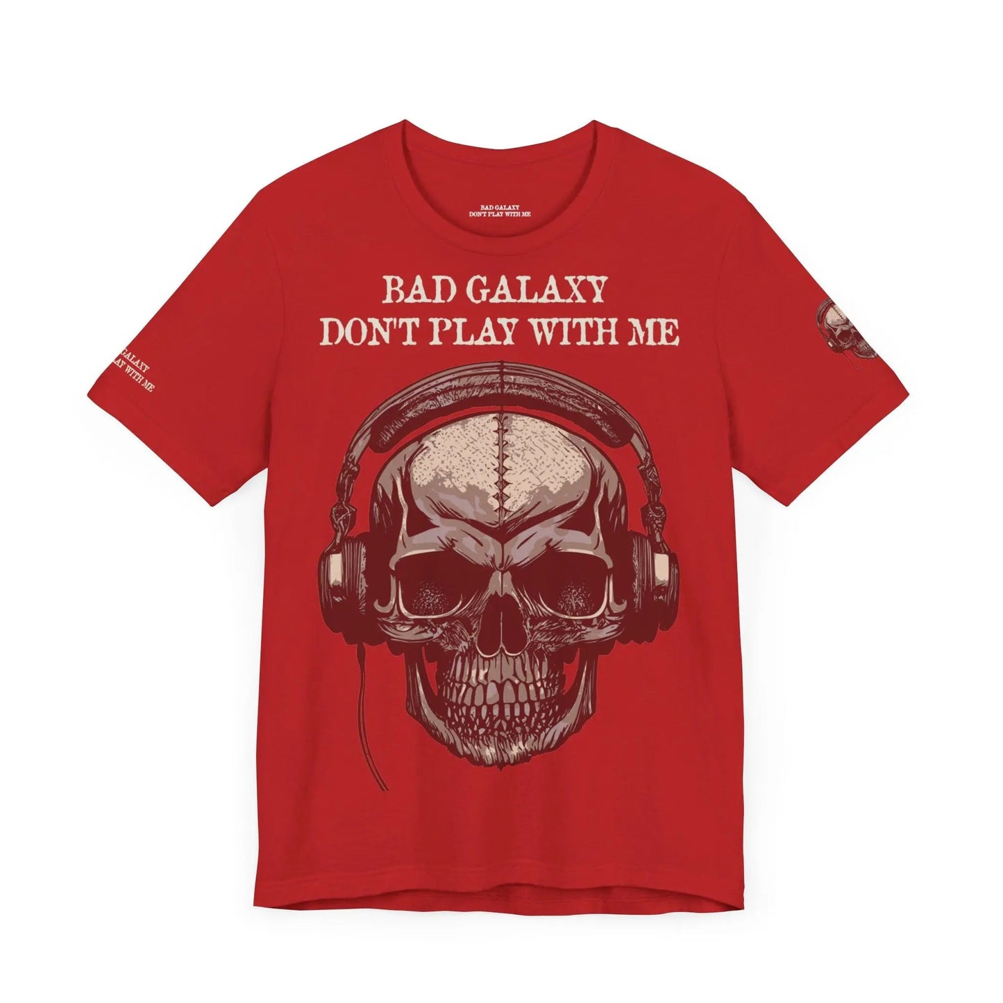 Skull T Shirt From Bad Galaxy 100 Percent Cotton Eco Friendly Made In USA With Durable Stitching