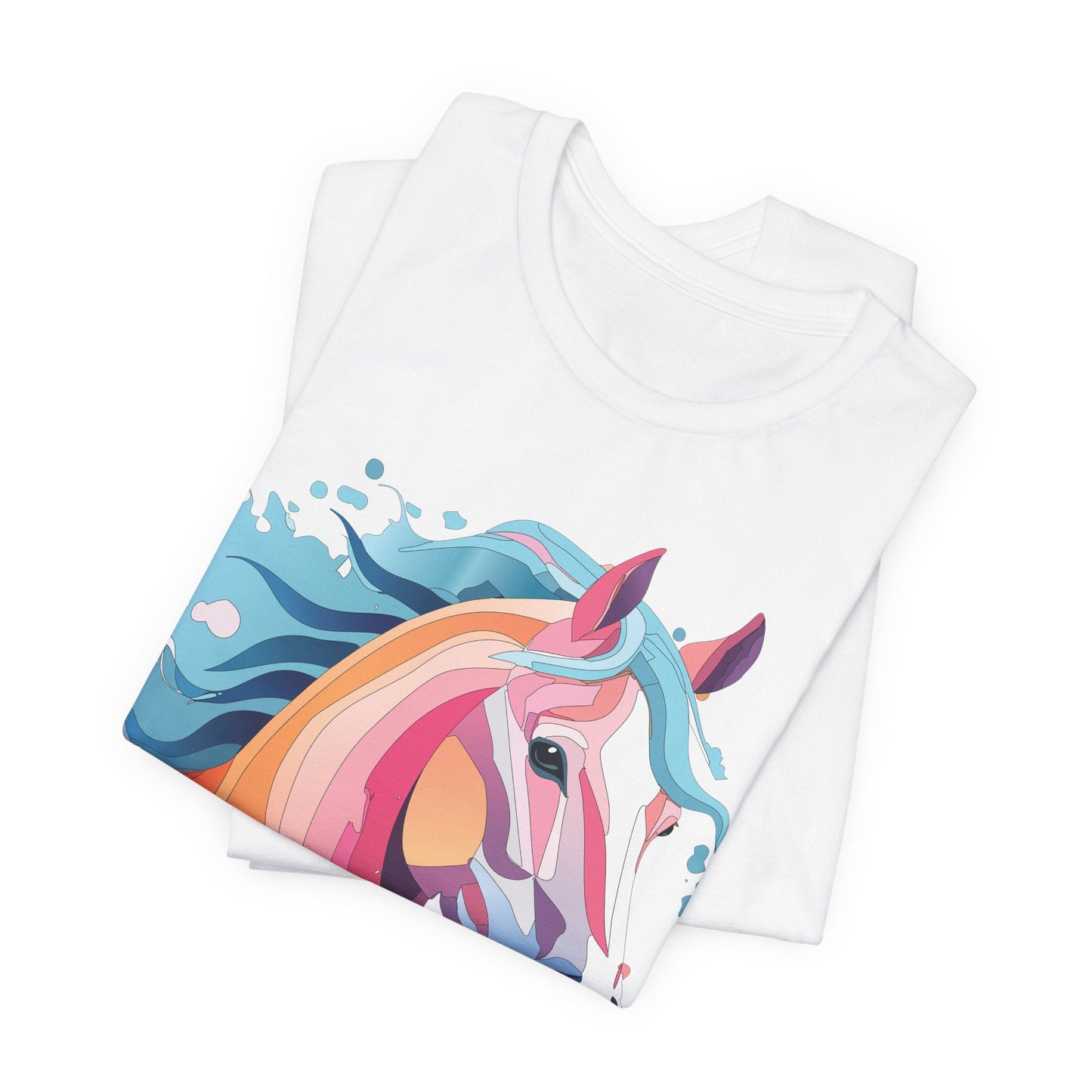 Unisex Animal Tee Shirt With Art Design Wild Animals Short Sleeve Premium Comfort Fit
