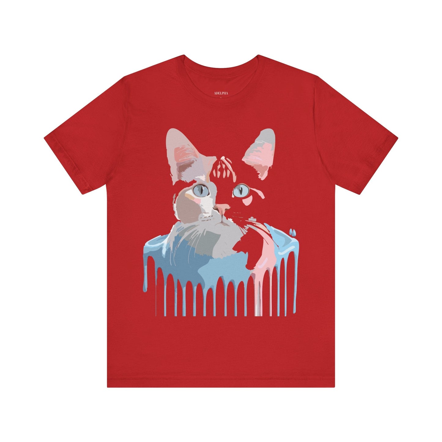 Cat Graphic T Shirt Unisex Short Sleeve Tee Vintage Inspired Artwork Adelpha