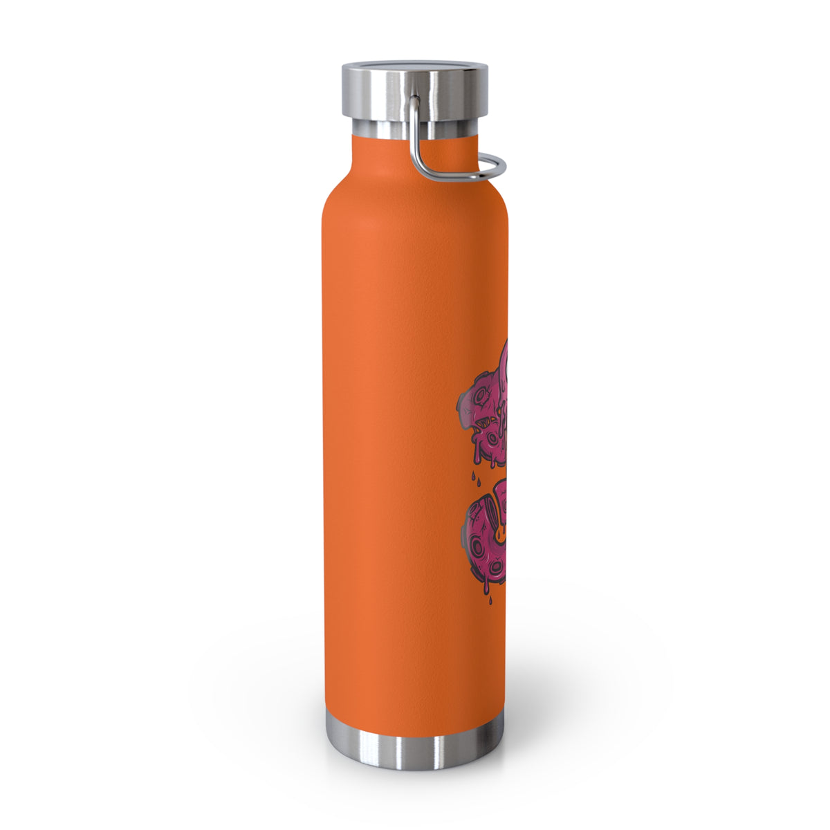 22oz Copper Insulated Water Bottle with Cartoon Design - CV72