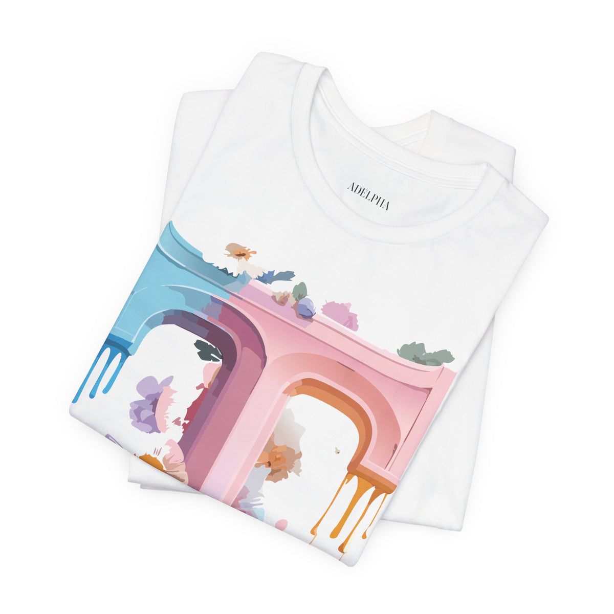 Letter T Graphic Unisex Cotton Bella+Canvas Tee with Art Letter Design