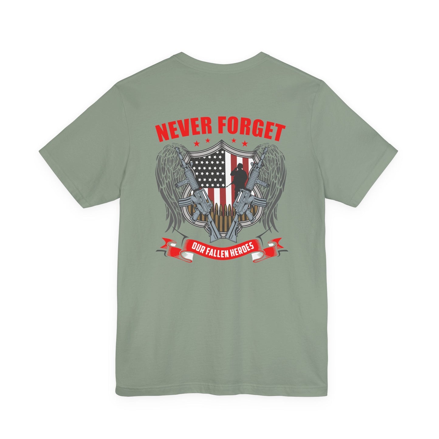 Army Veteran Patriotic Graphic Design Unisex Cotton T-Shirt v39