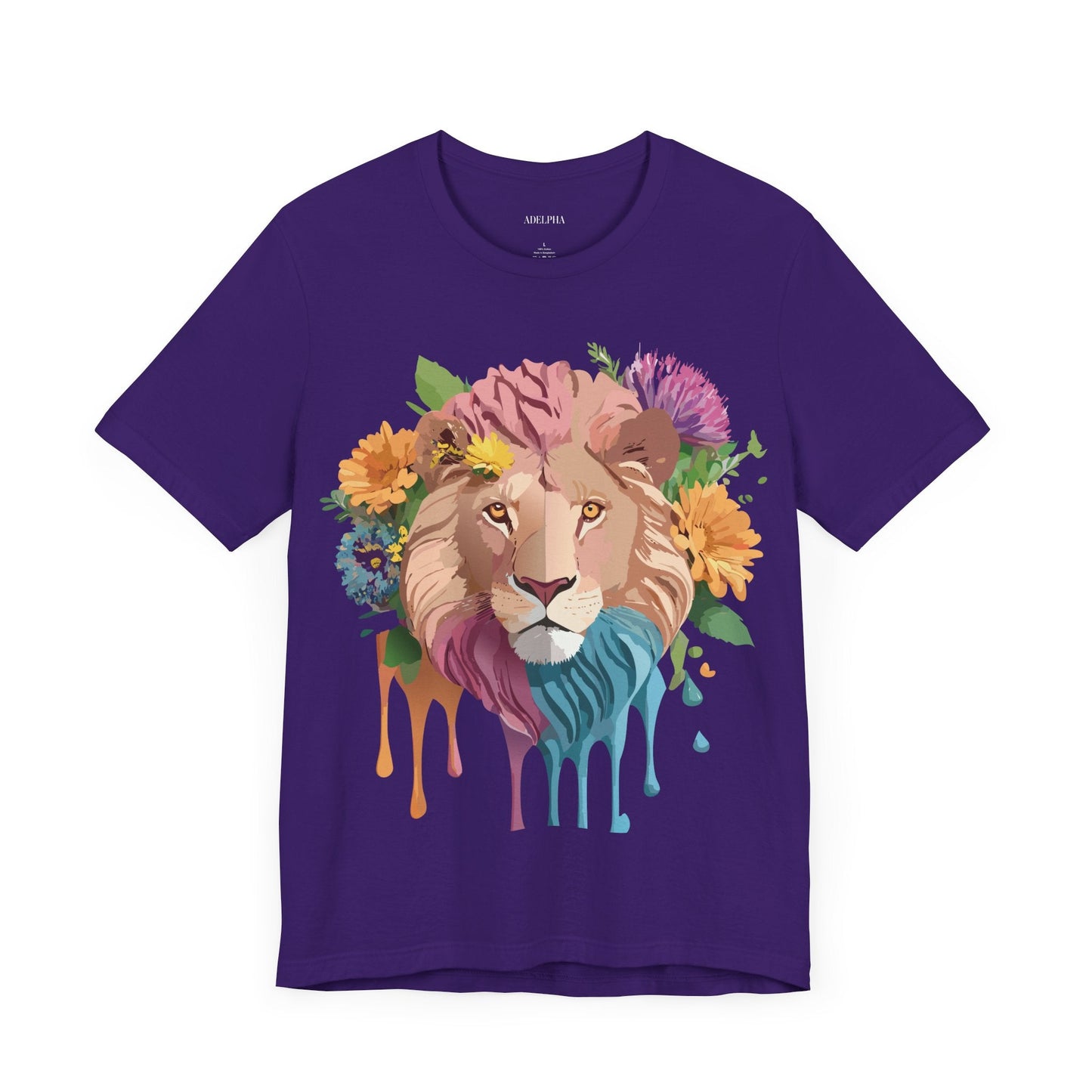 Lion Graphic Tee Unisex Jersey Short Sleeve Art Design Premium Vintage Inspired By Adelpha
