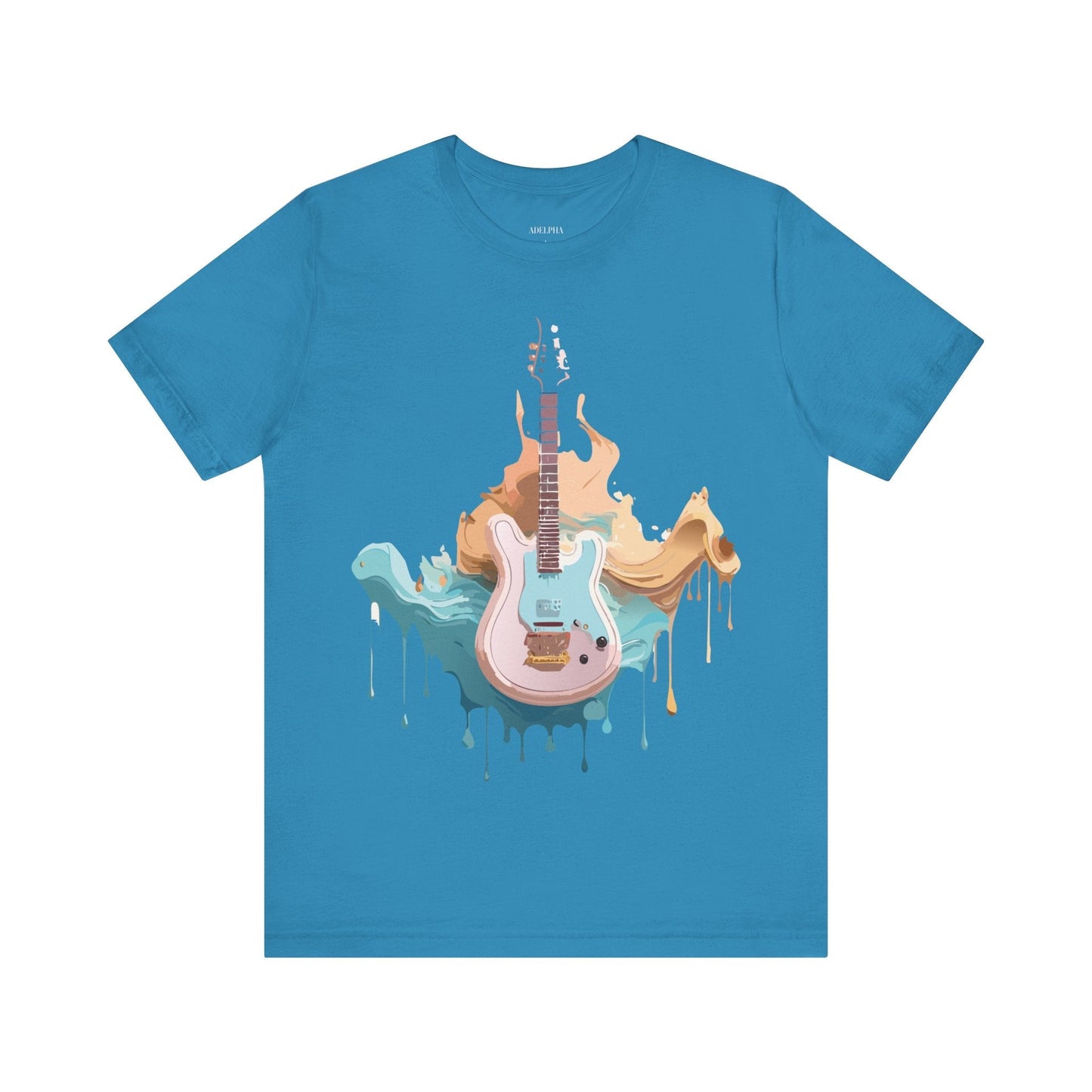 Music Graphic Unisex 100 Cotton Vintage Art with Musical Elements Tee 51